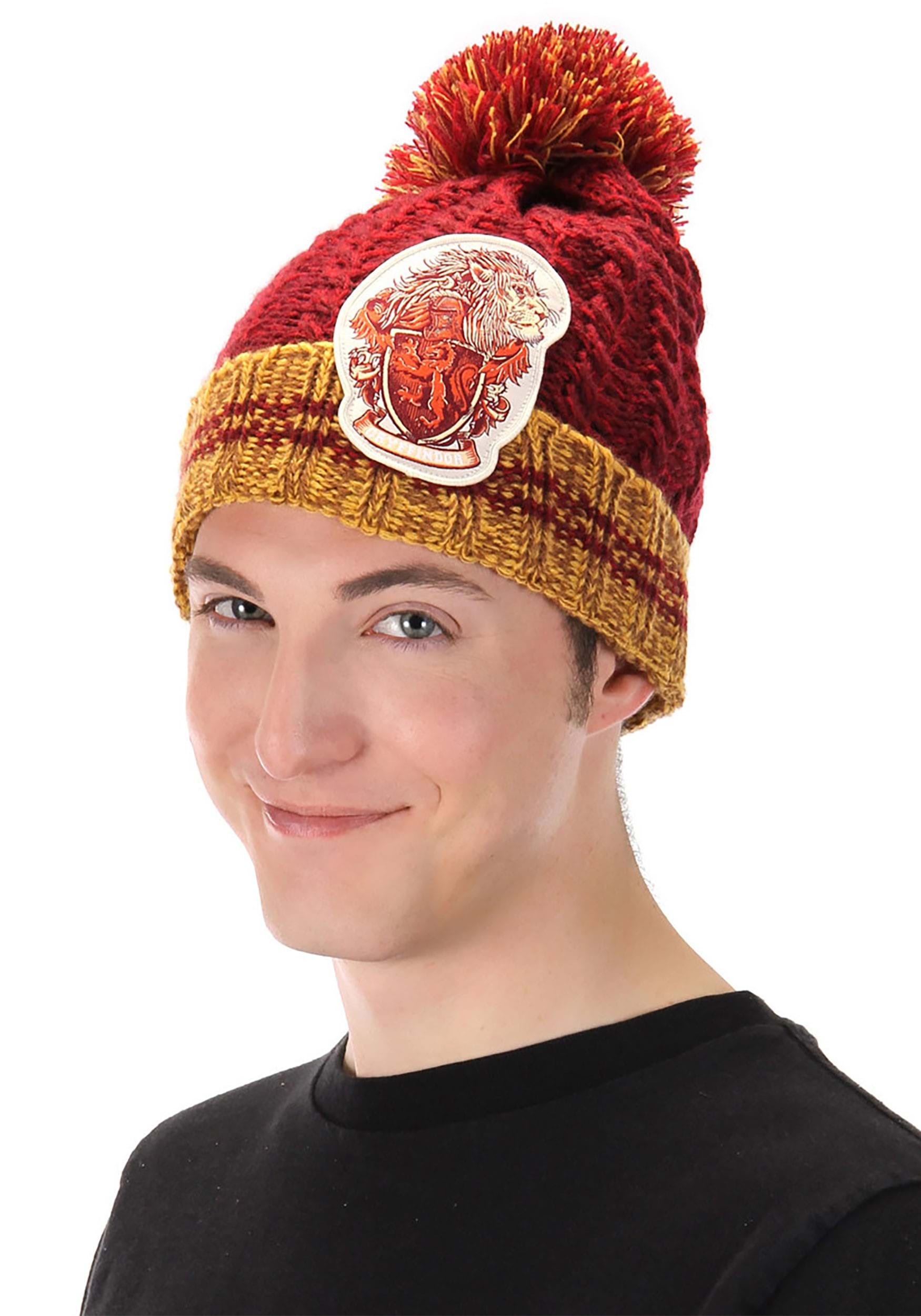 Harry Potter Gryffindor Heathered Pom Beanie