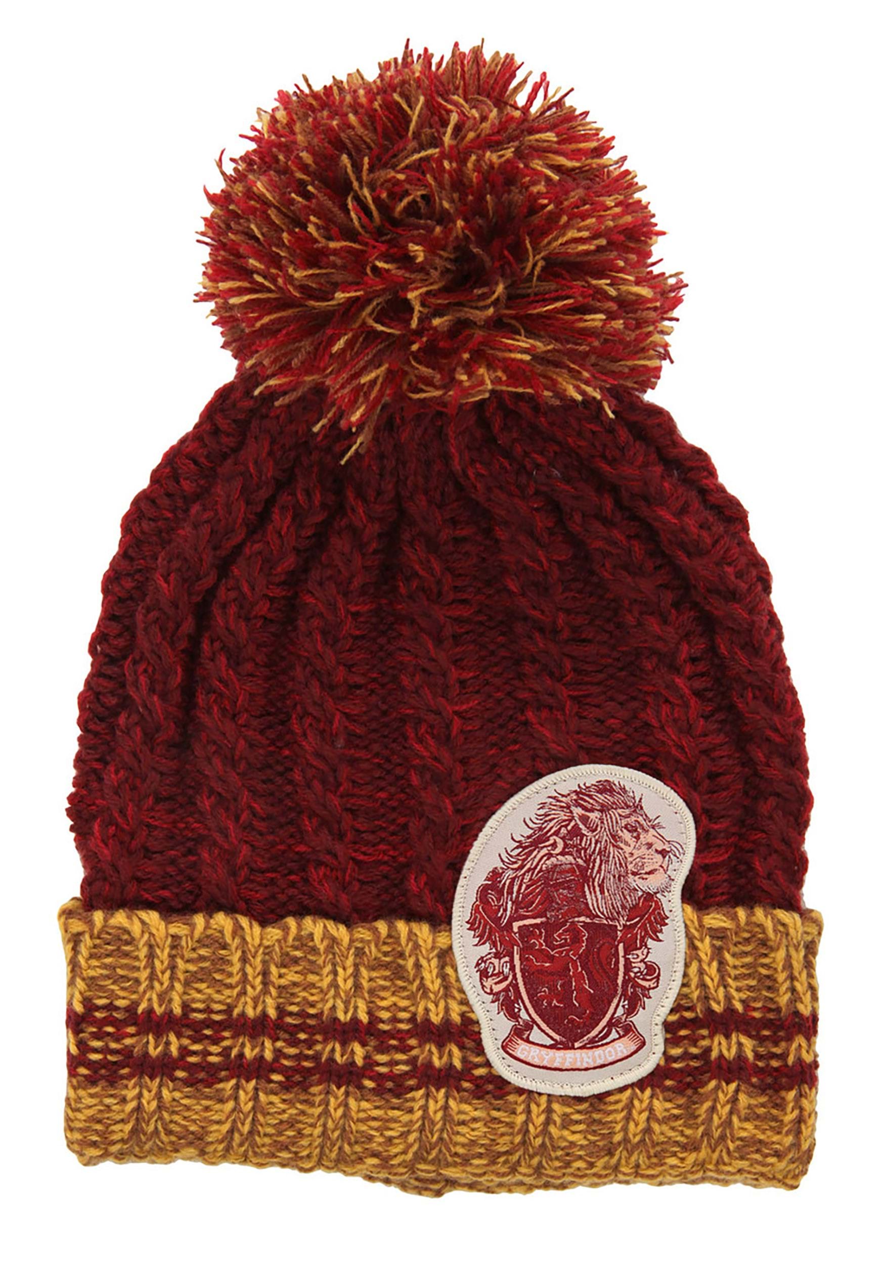 Harry Potter Gryffindor Heathered Pom Beanie