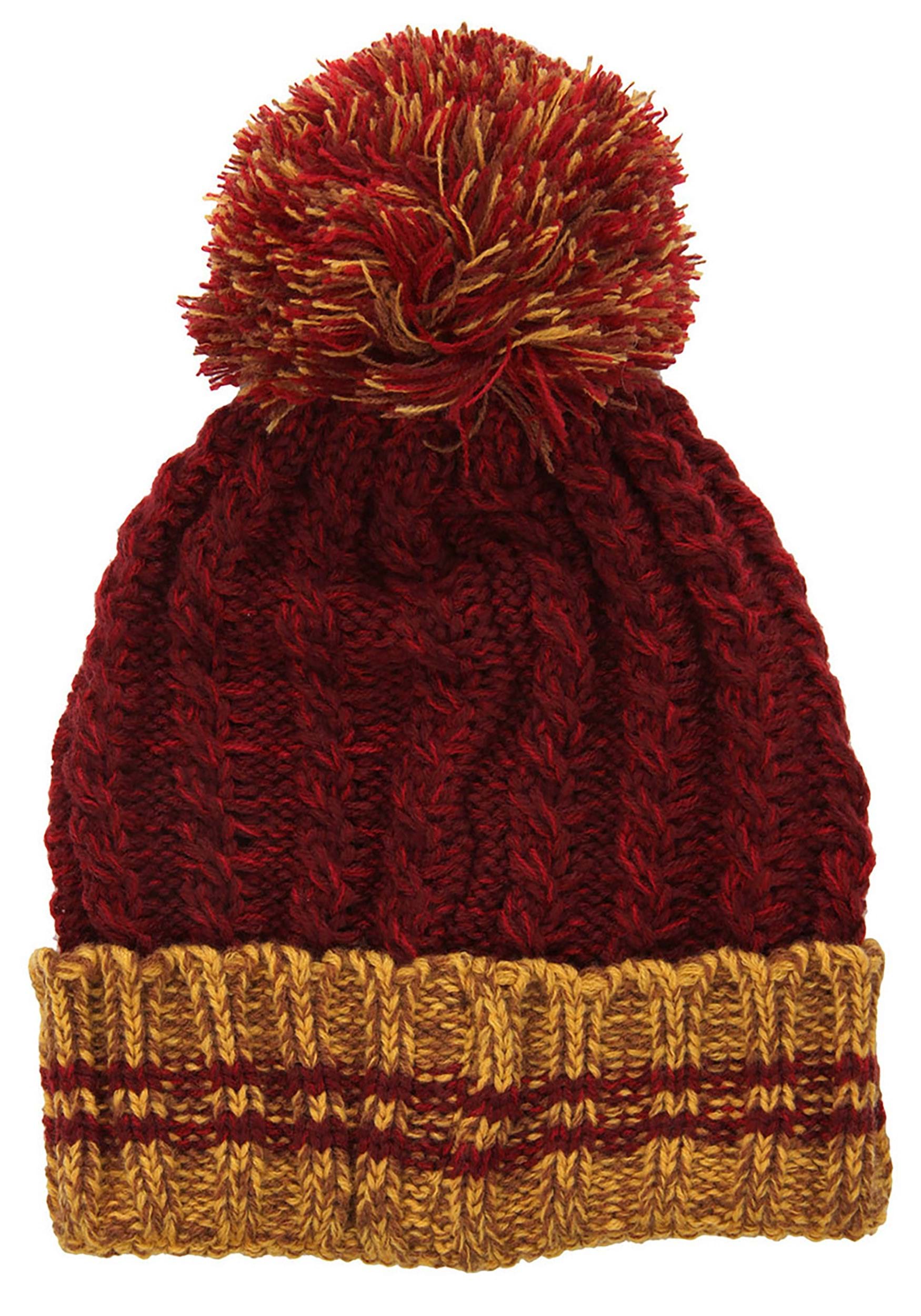 Harry Potter Gryffindor Heathered Pom Beanie