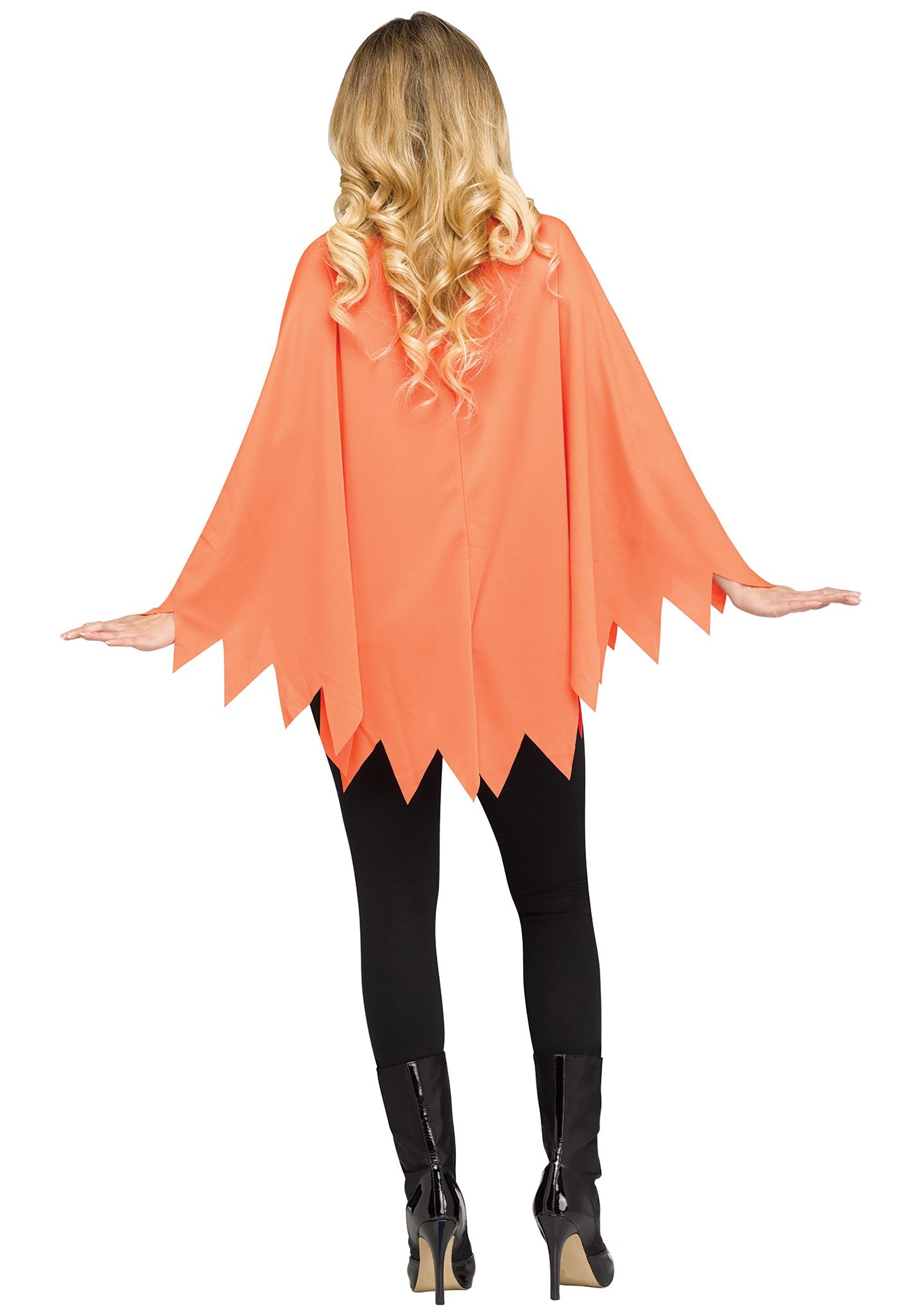 Women's Pumpkin Poncho