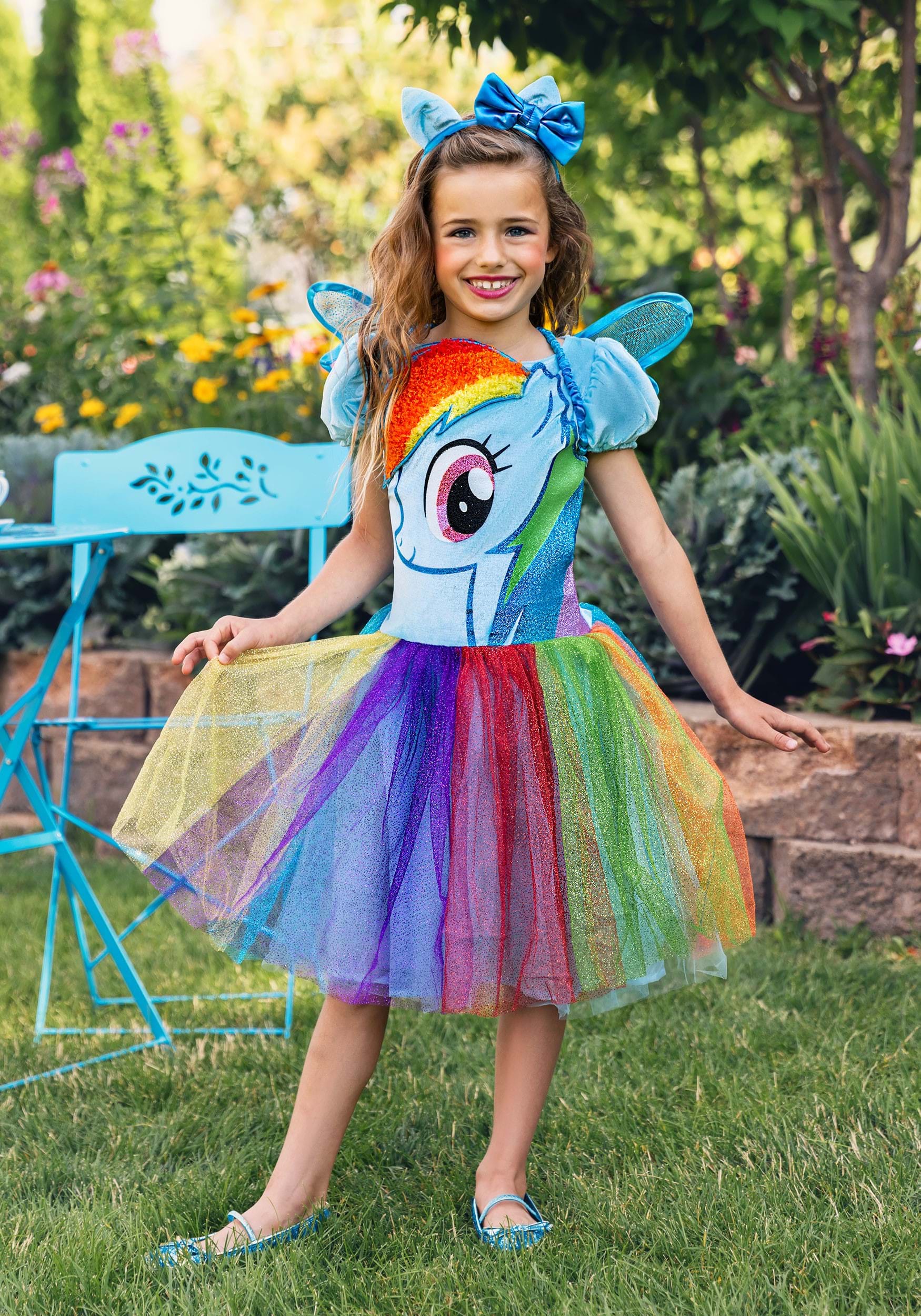 Rainbow Dash Tutu Prestige Dress for Toddler Girls