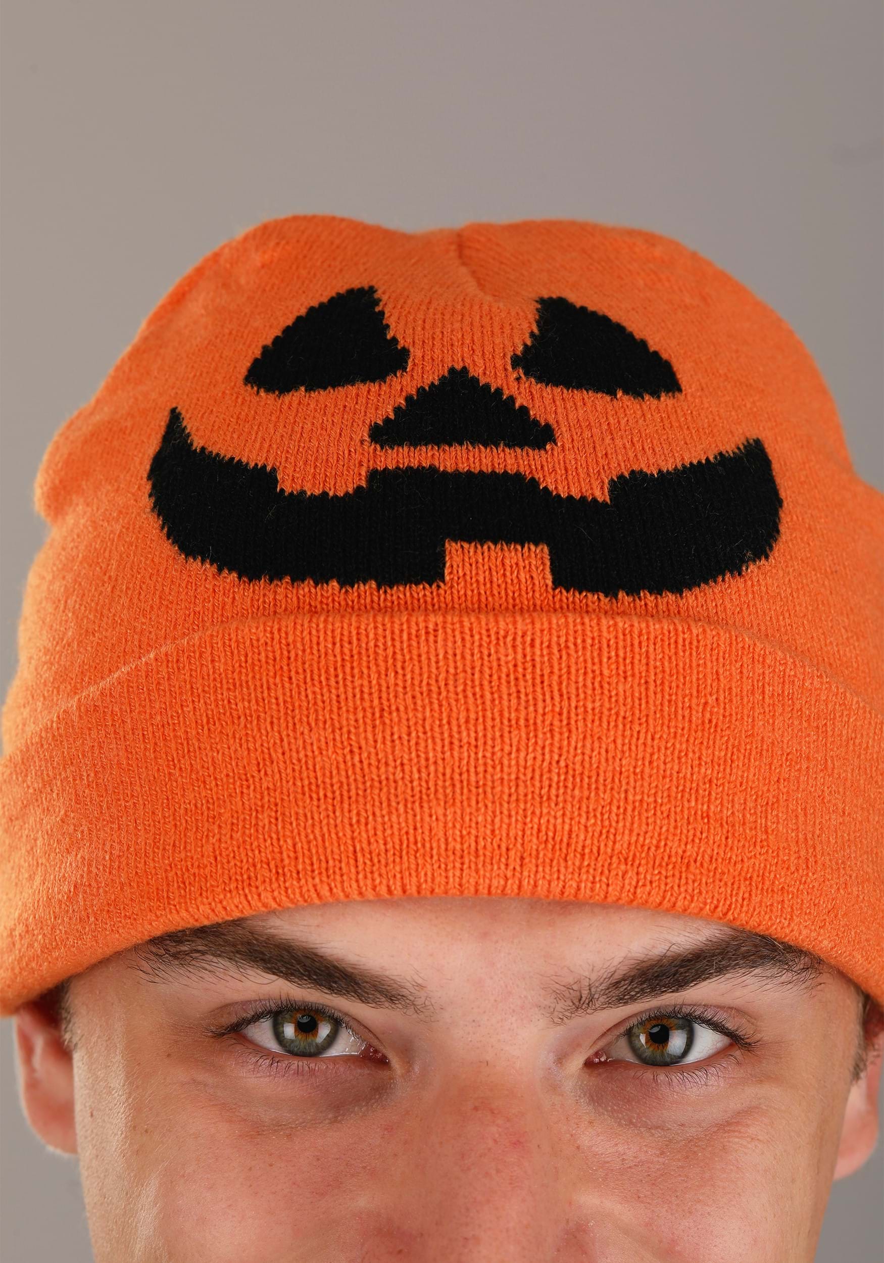 Jack-O-Lantern Beanie for Adults