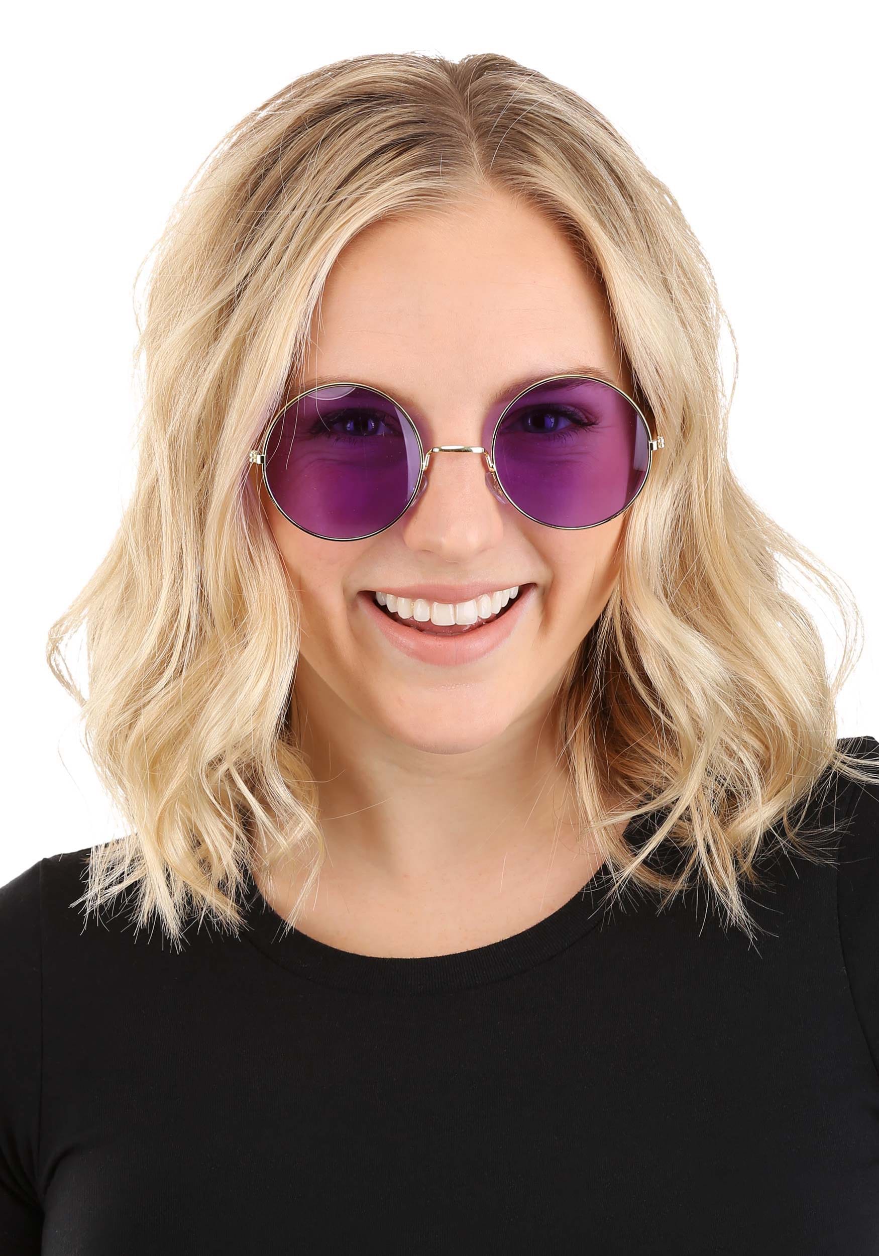 Janis Purple Hippie Glasses