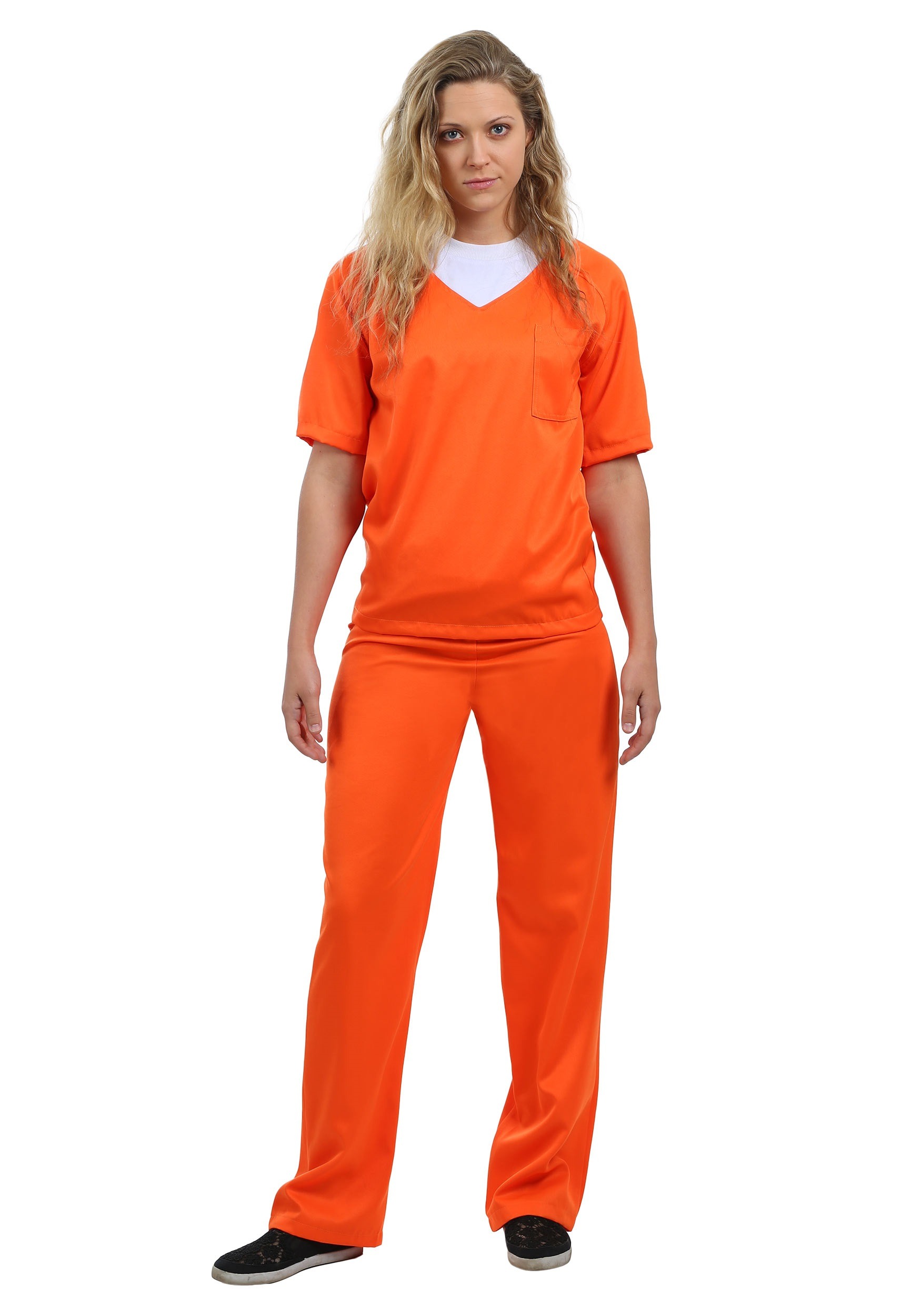 Orange Prisoner Costume for Women