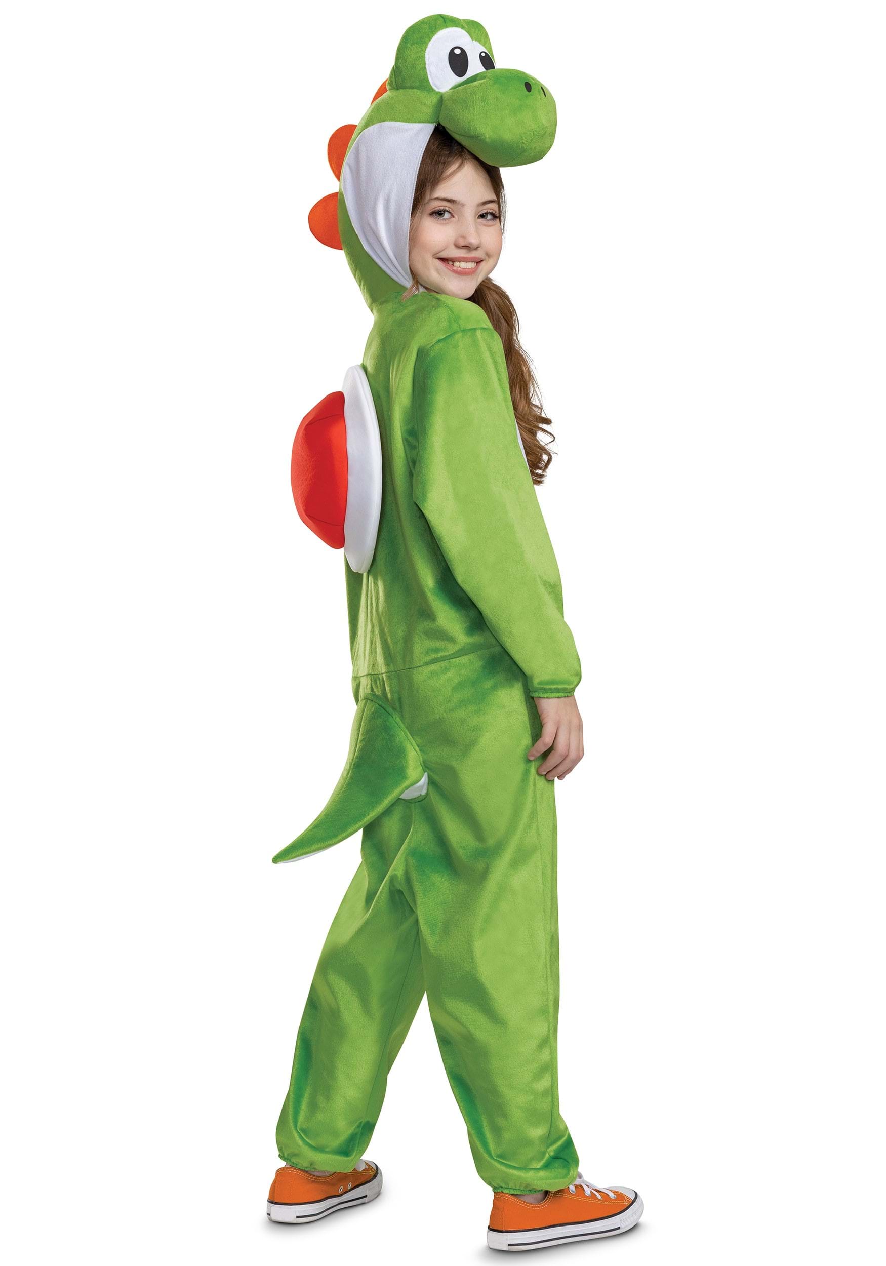 Super Mario Bros Child Yoshi Hooded Jumpsuit Onesie for Kids