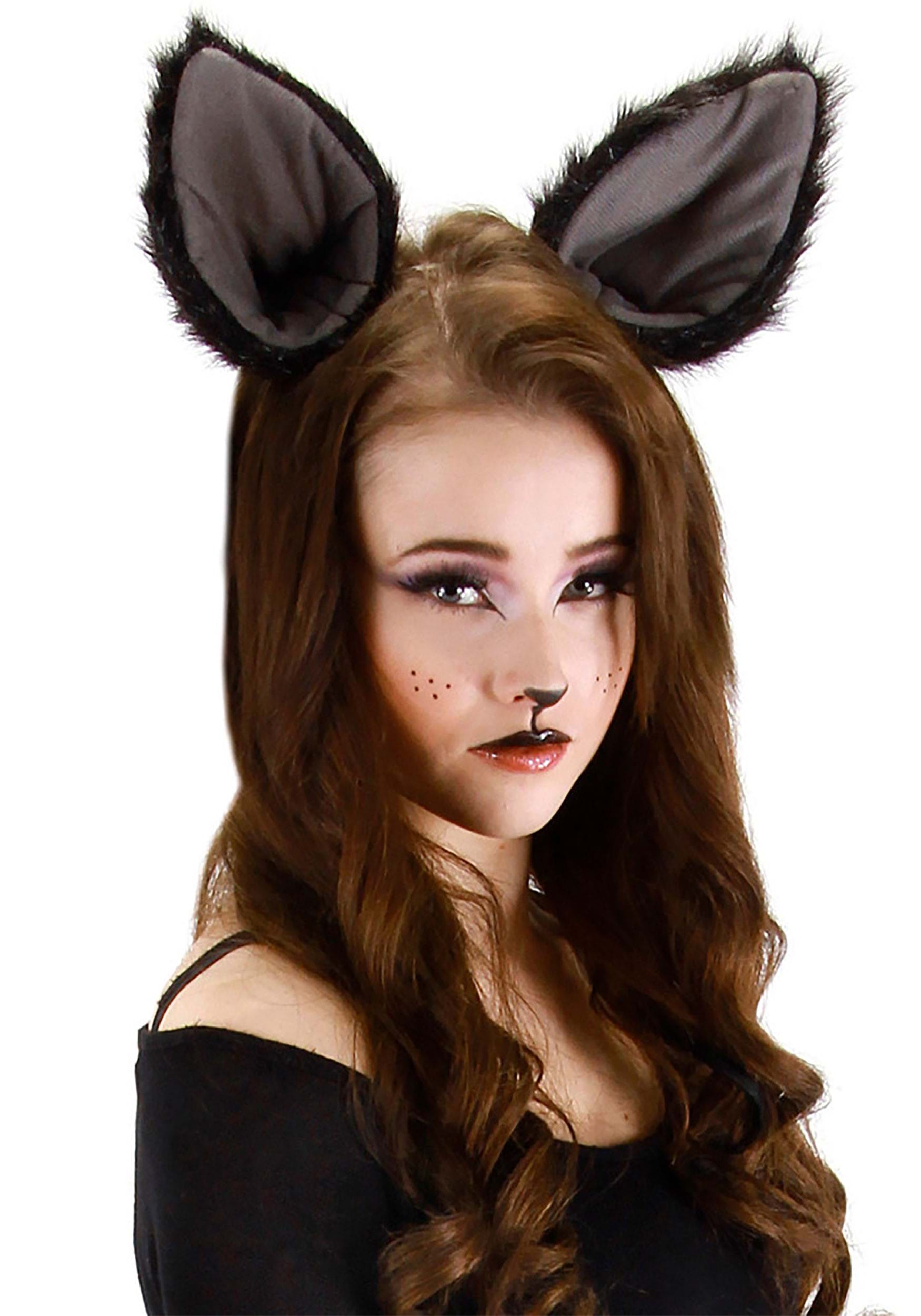Deluxe Black Cat Ears Headband