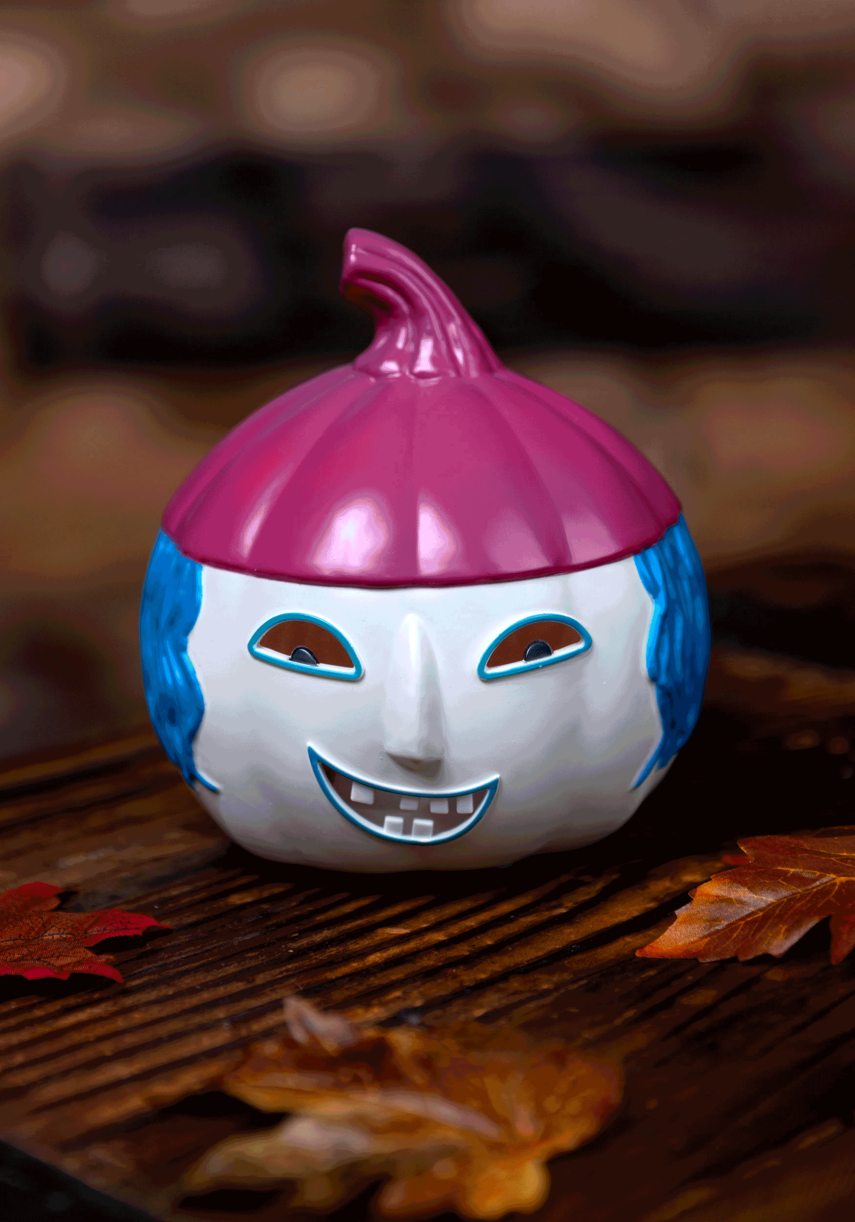 6-Inch Nightmare Before Christmas Light Up Shock Pumpkin Decoration 1 6-Inch Nightmare Before Christmas Light Up Shock Pumpkin Decoration