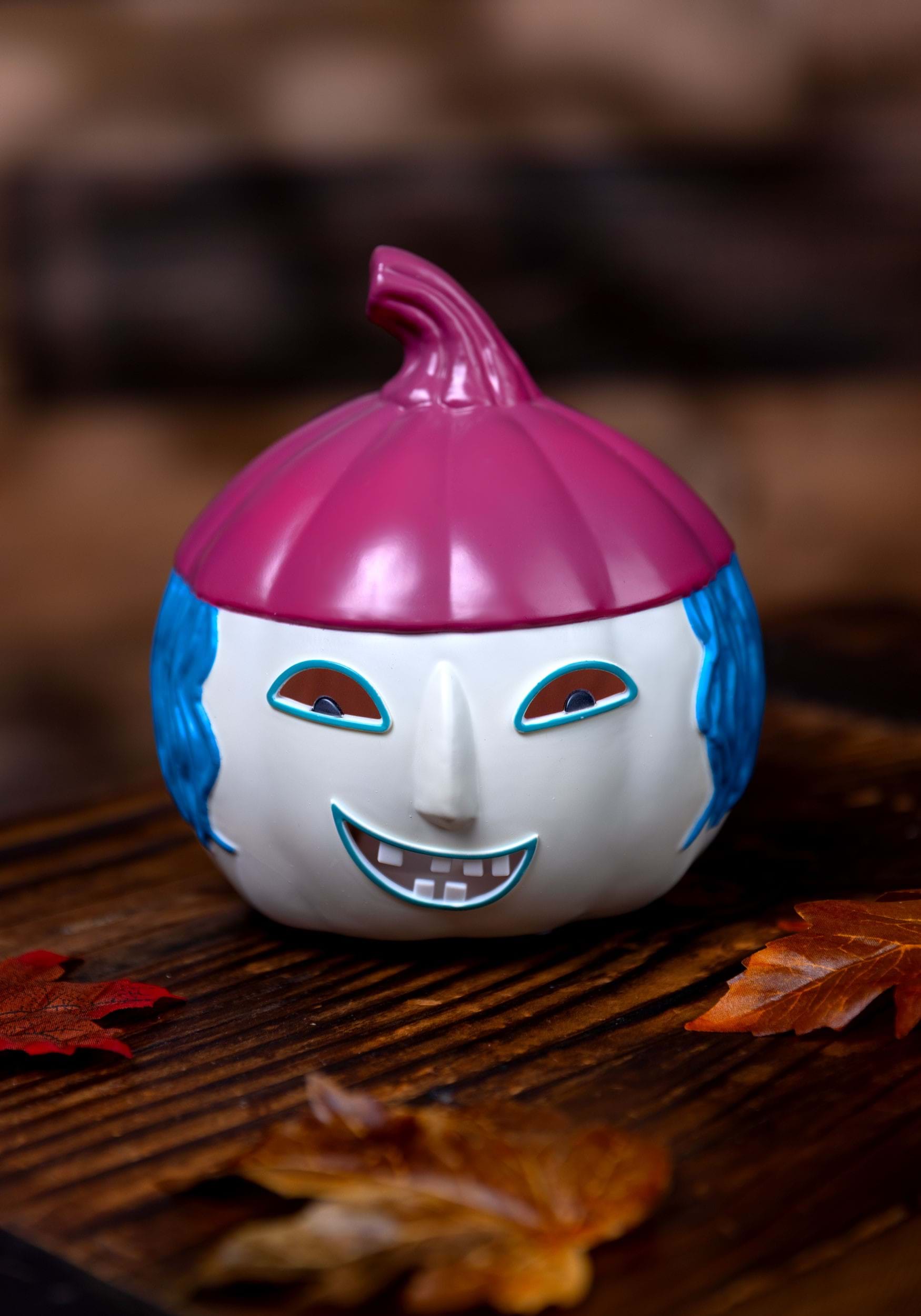 6-Inch Nightmare Before Christmas Light Up Shock Pumpkin Decoration 2 6-Inch Nightmare Before Christmas Light Up Shock Pumpkin Decoration