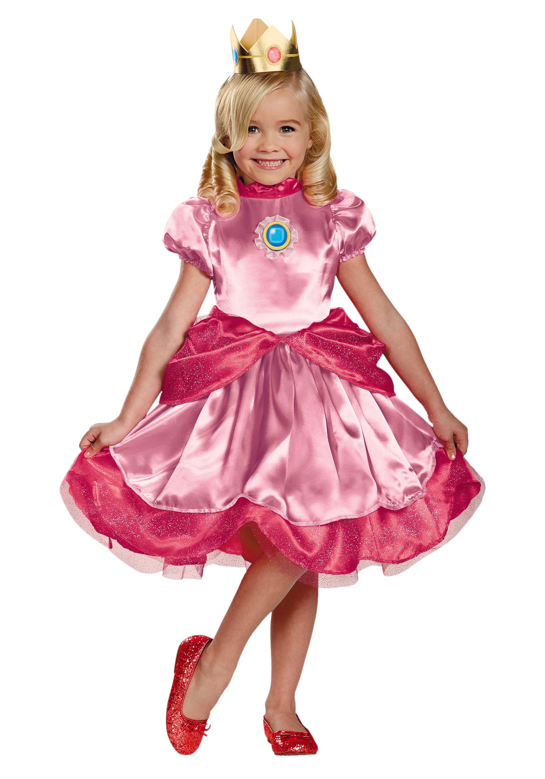 Girl's Toddler Princess Peach Costume