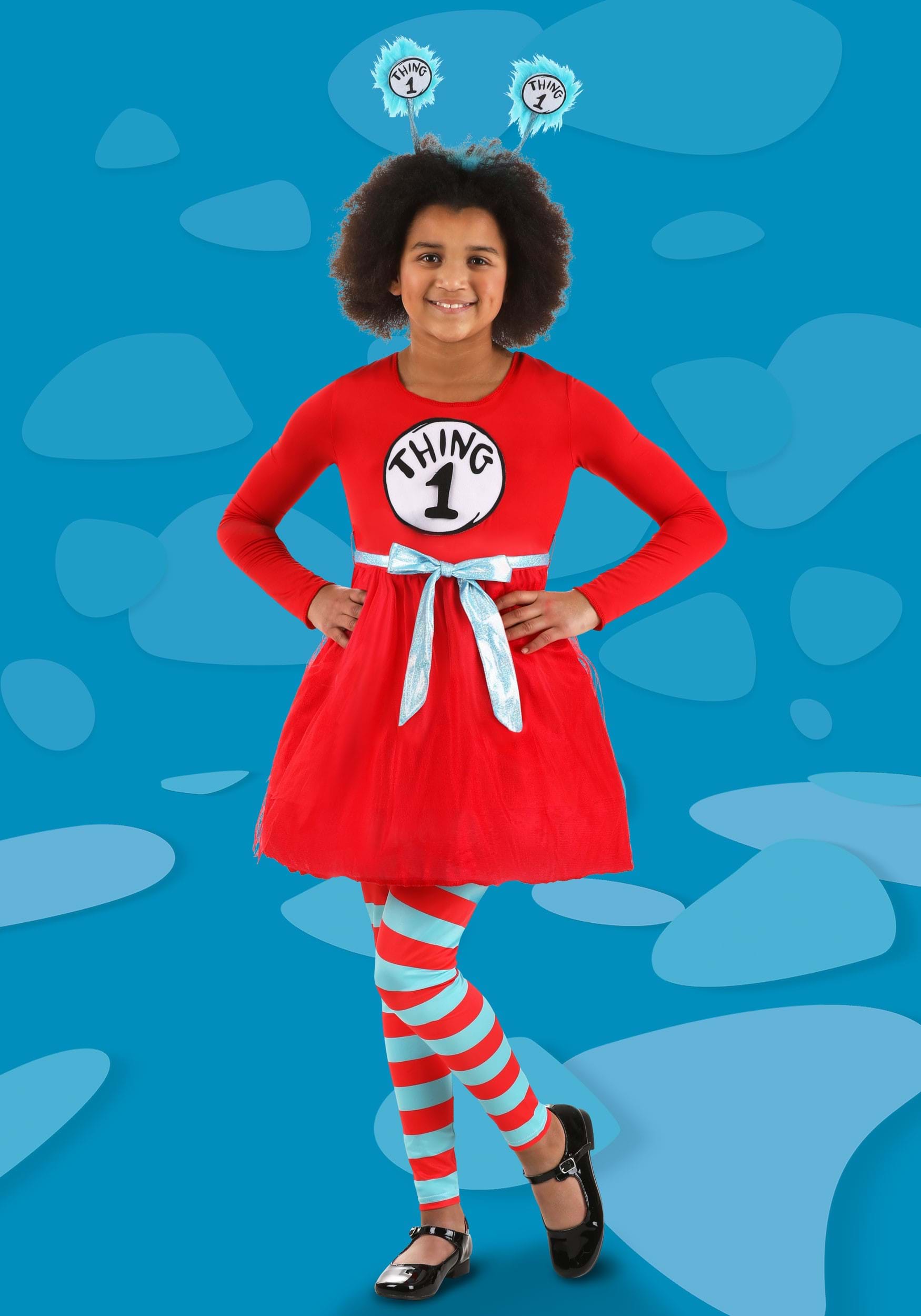 Girl's Dr. Seuss Thing 1 & 2 Costume