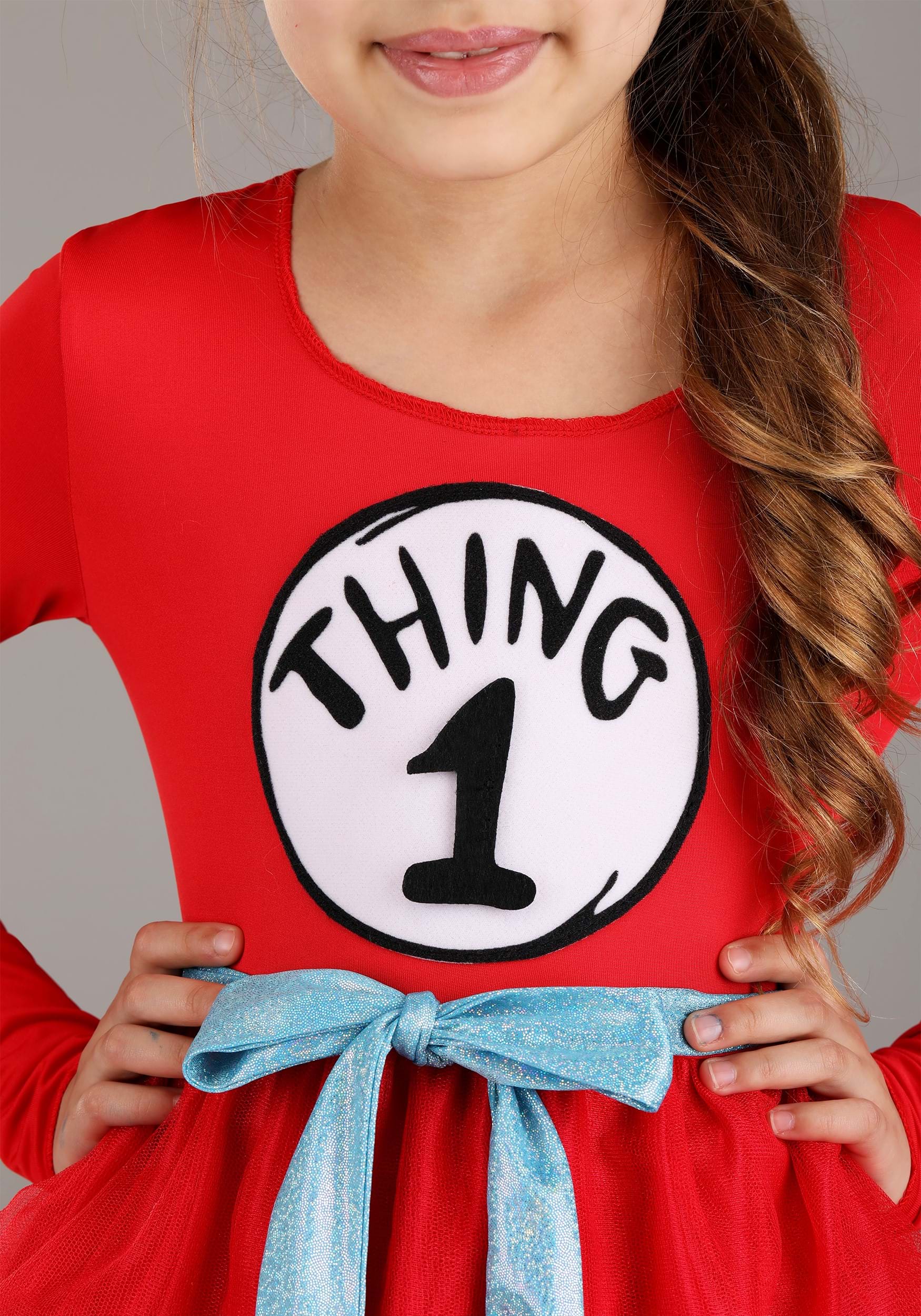 Girl's Dr. Seuss Thing 1 & 2 Costume