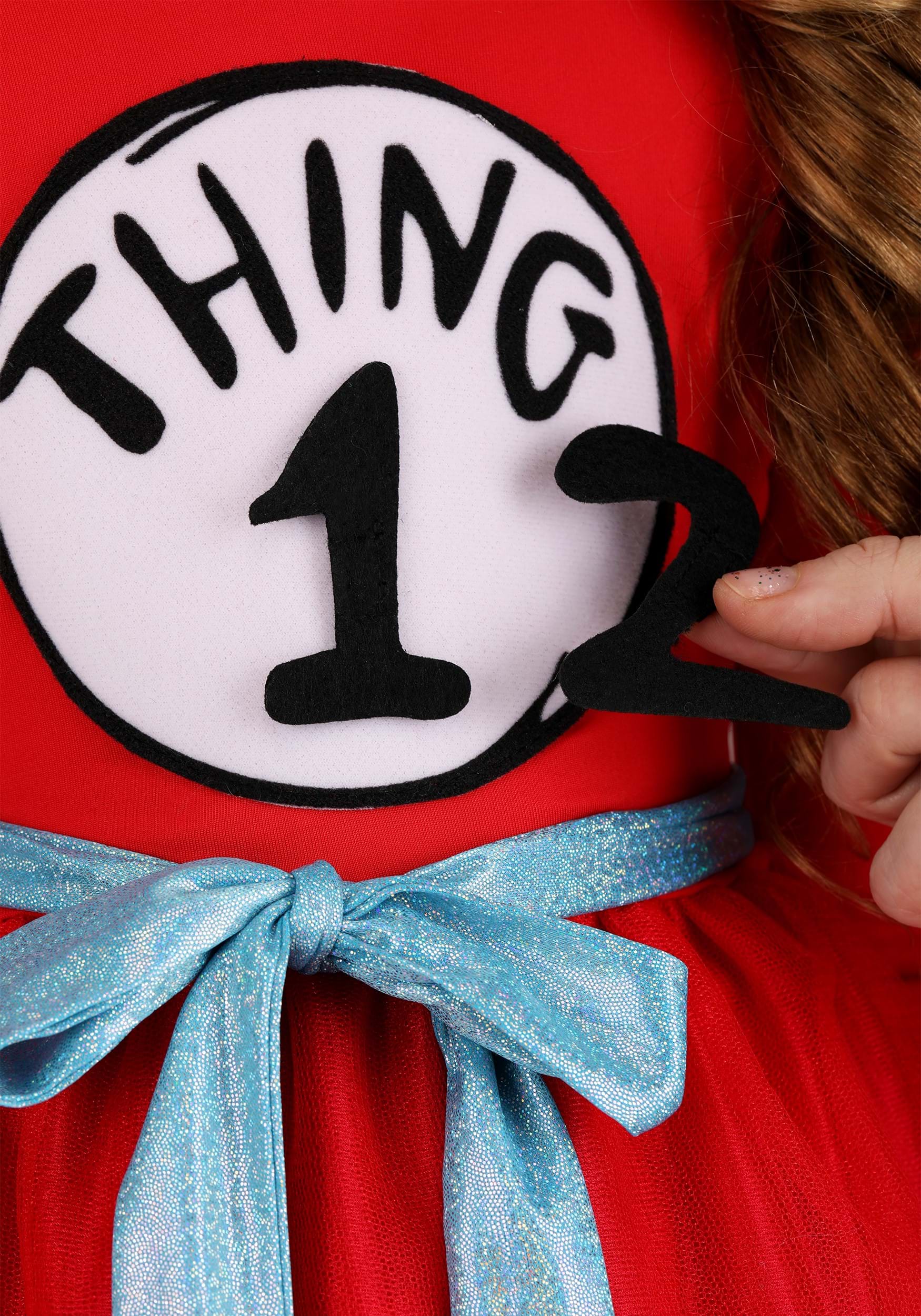 Girl's Dr. Seuss Thing 1 & 2 Costume