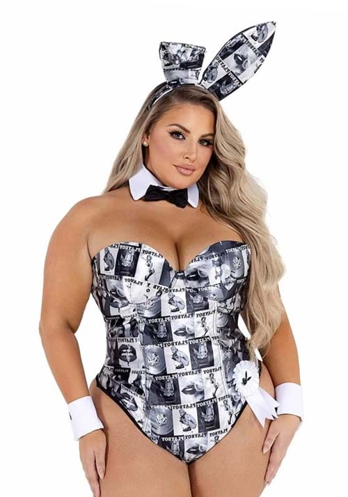 Playboy Plus Size Cover Girl Bunny Costume