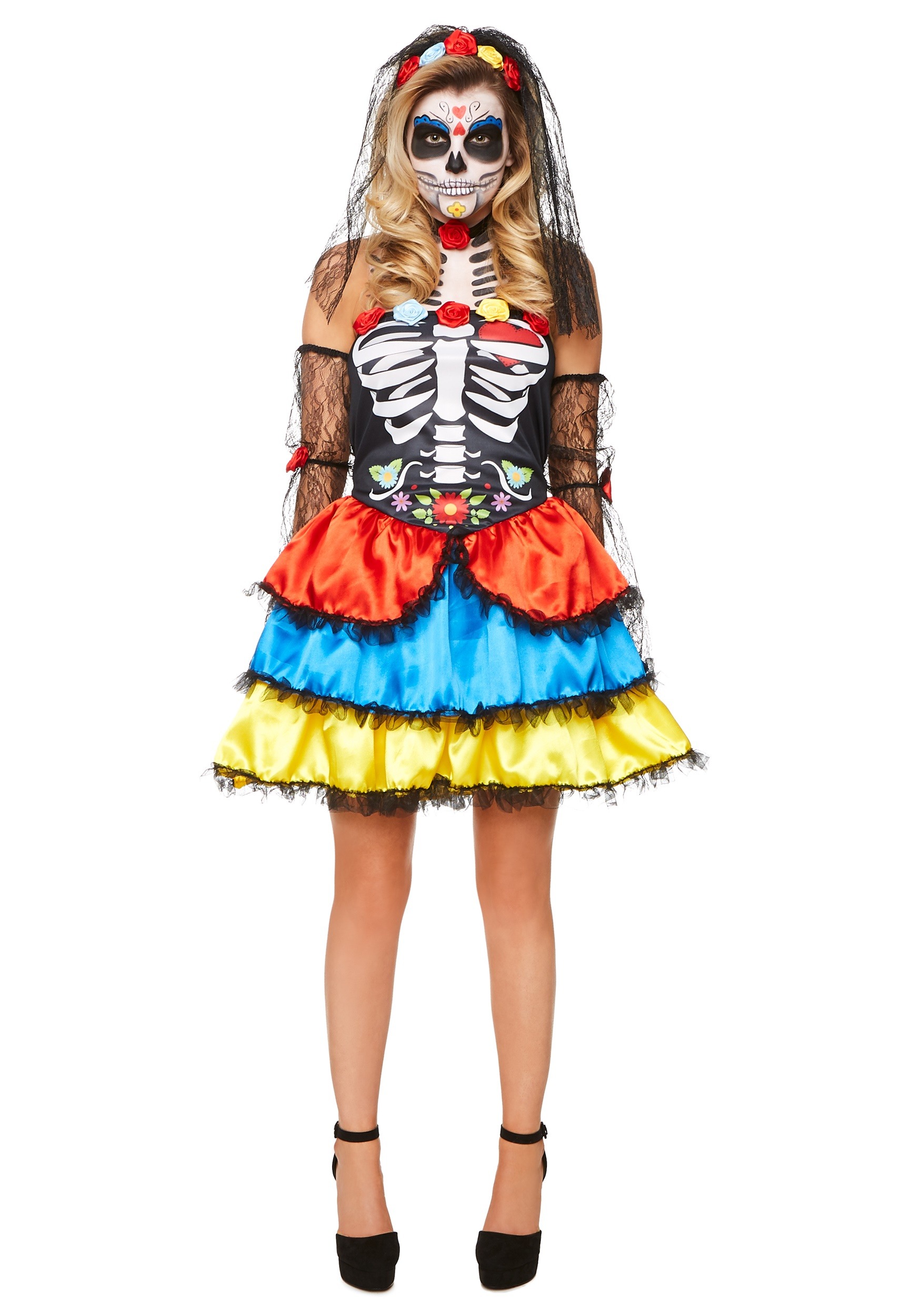 Day of the Dead Senorita Costume for Women