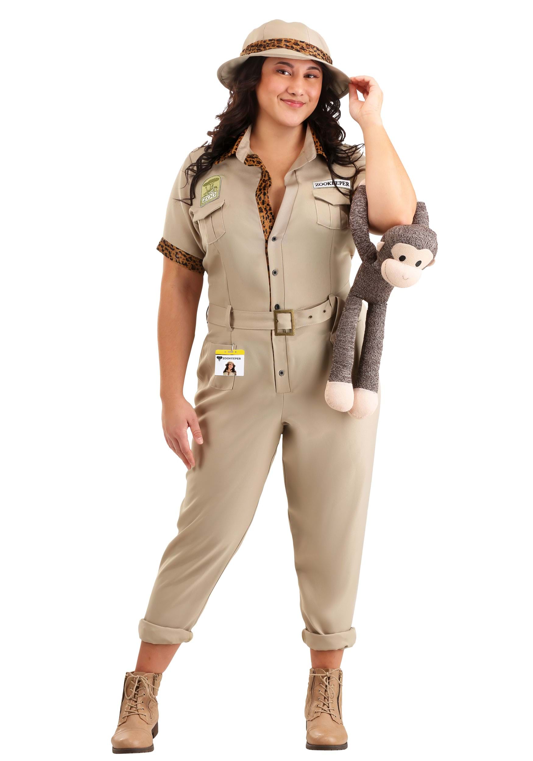 Plus Size Zookeeper Costume for Women 1 Plus Size Zookeeper Costume for Women