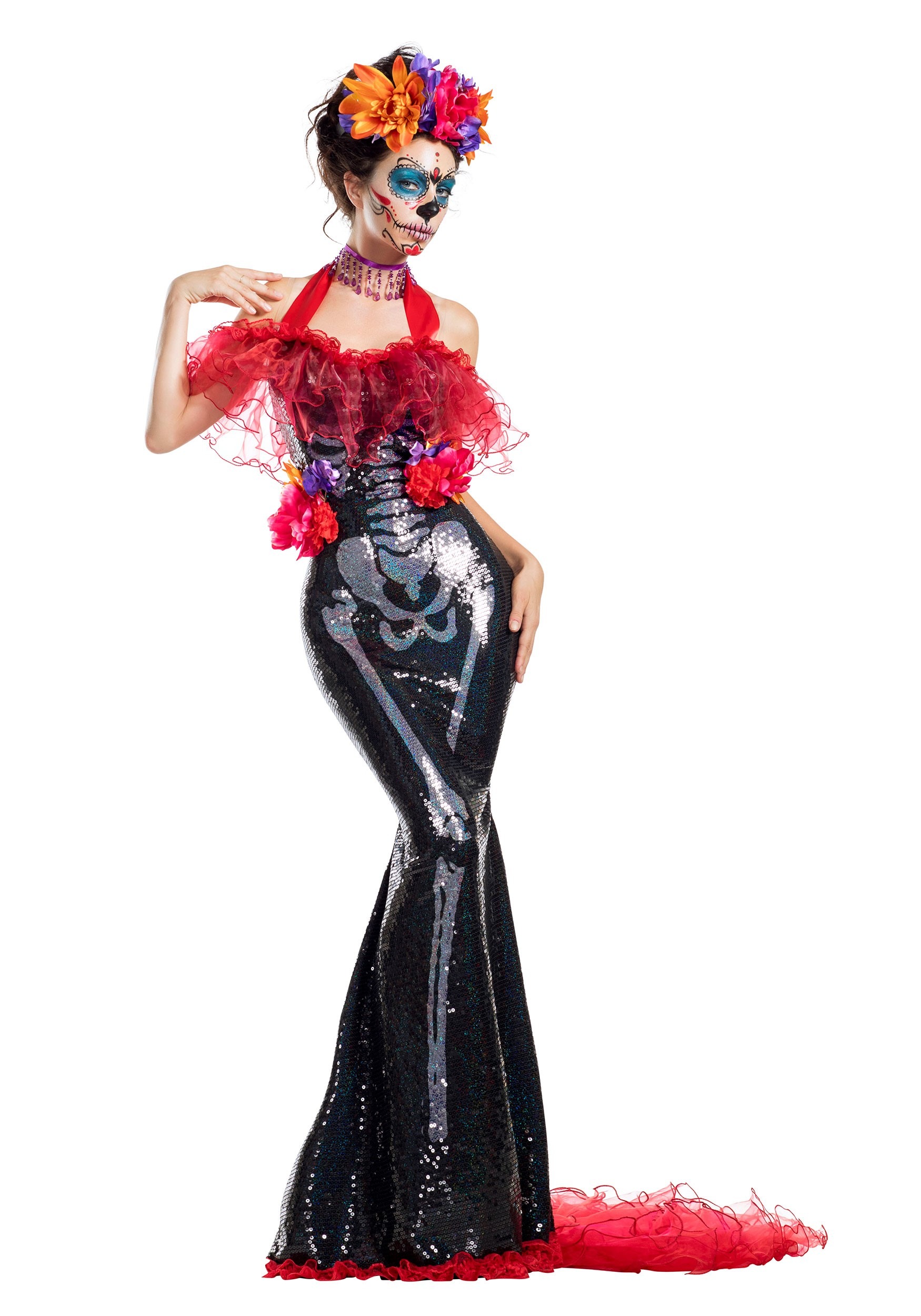 Glamour Muerta Day of the Dead Costume for Women
