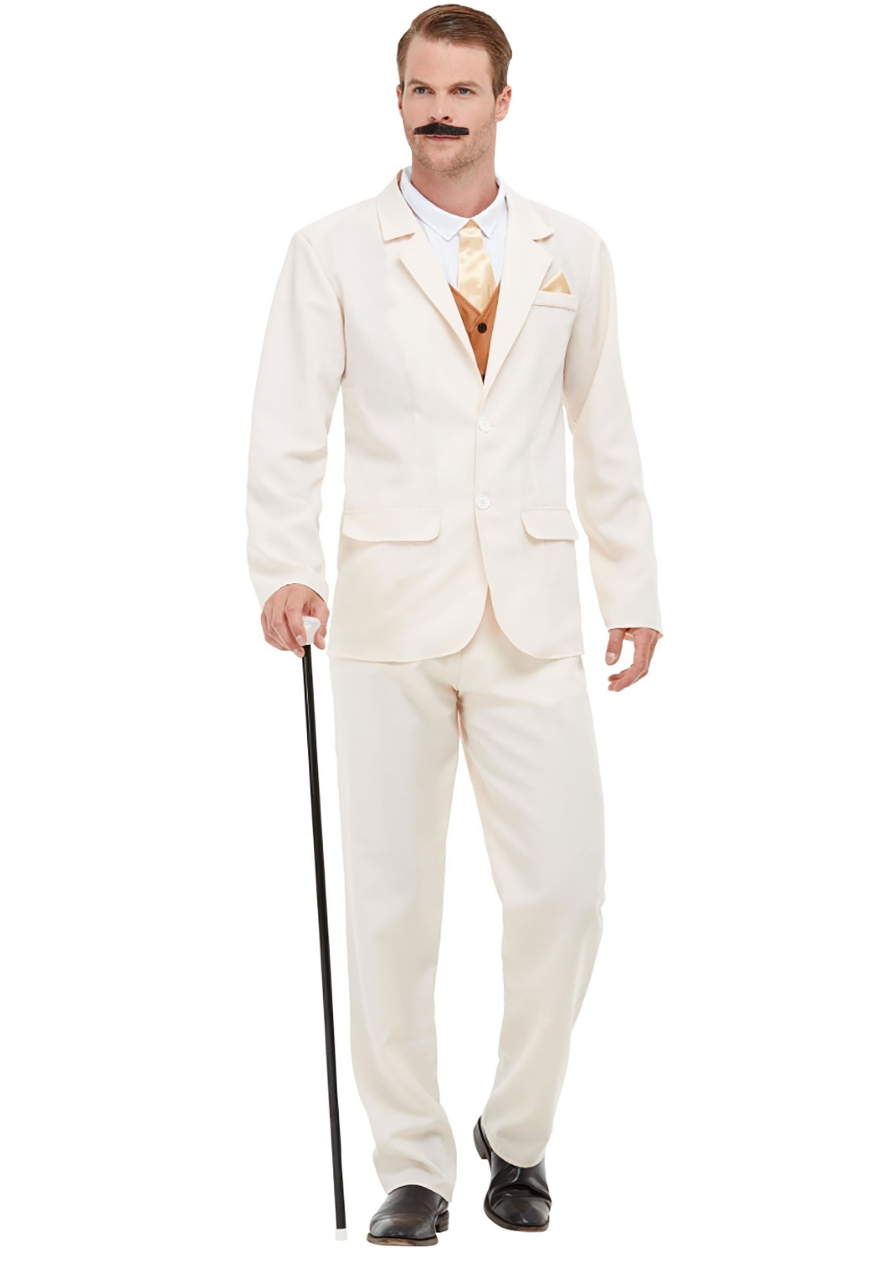 Roaring 20s White Suit Costume for Men
