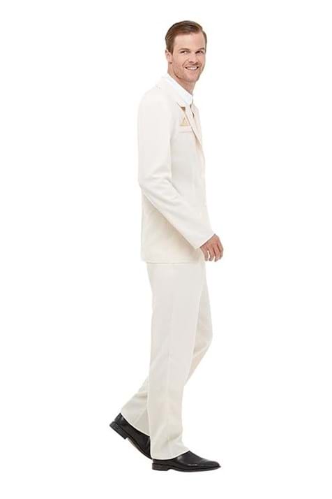 Roaring 20s White Suit Costume for Men