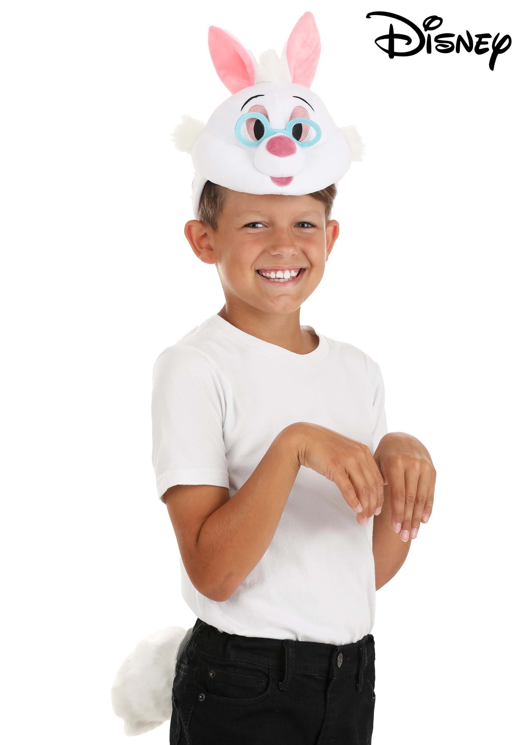 Disney Plush Headband & Tail White Rabbit Kit 1 Disney Plush Headband & Tail White Rabbit Kit