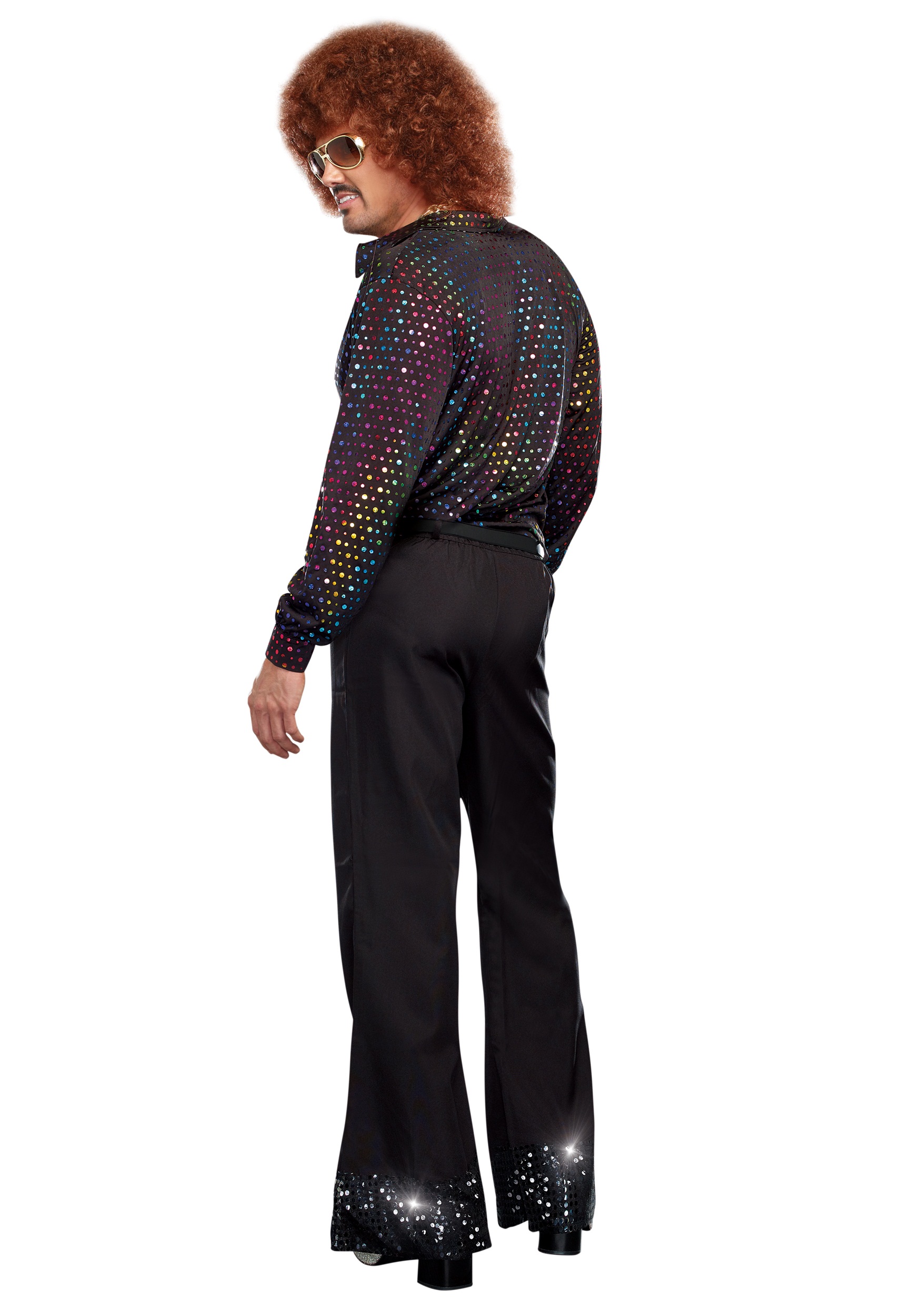Men's Plus Size Disco Dude Shirt Costume