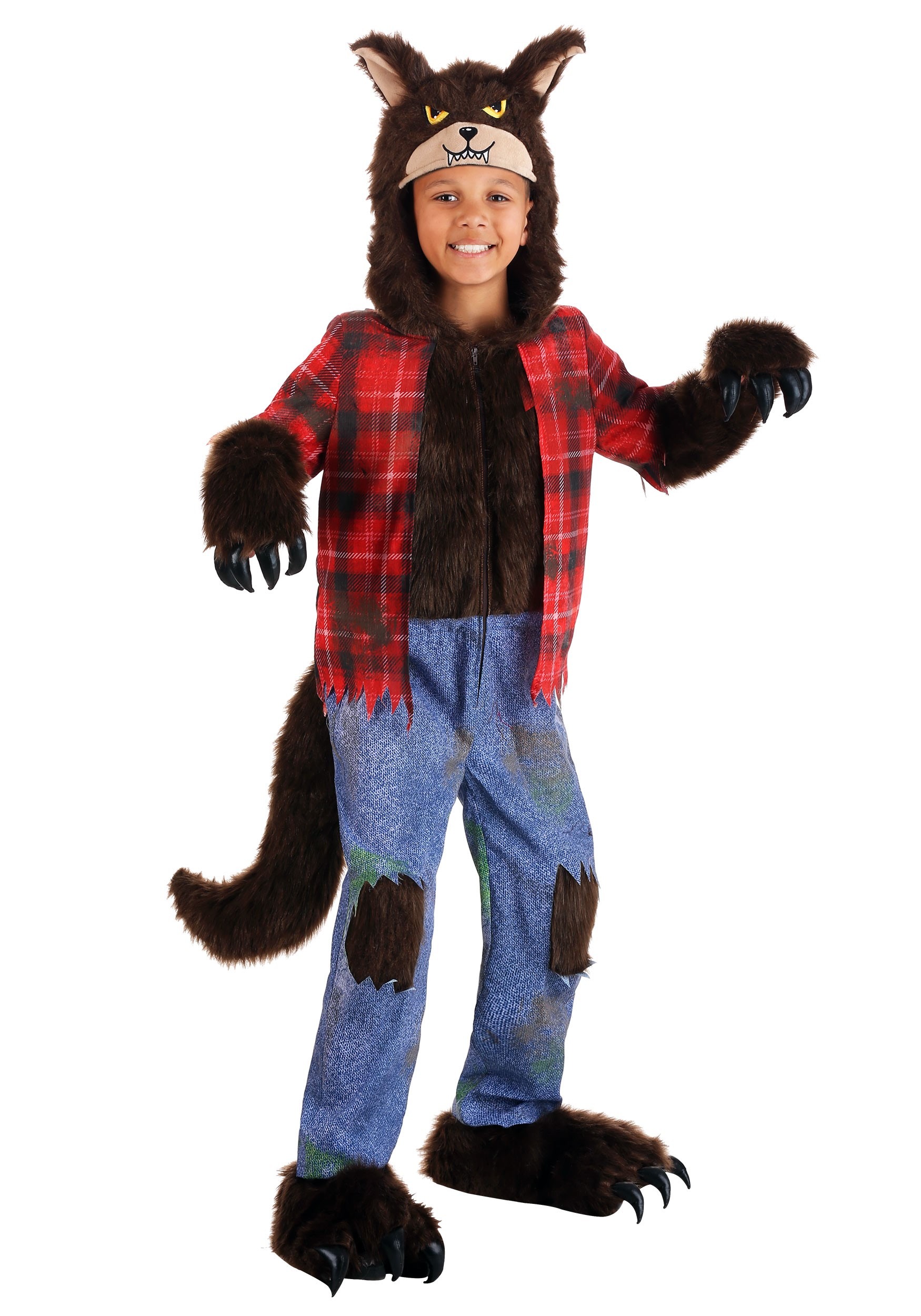 Brown Werewolf Child Costume