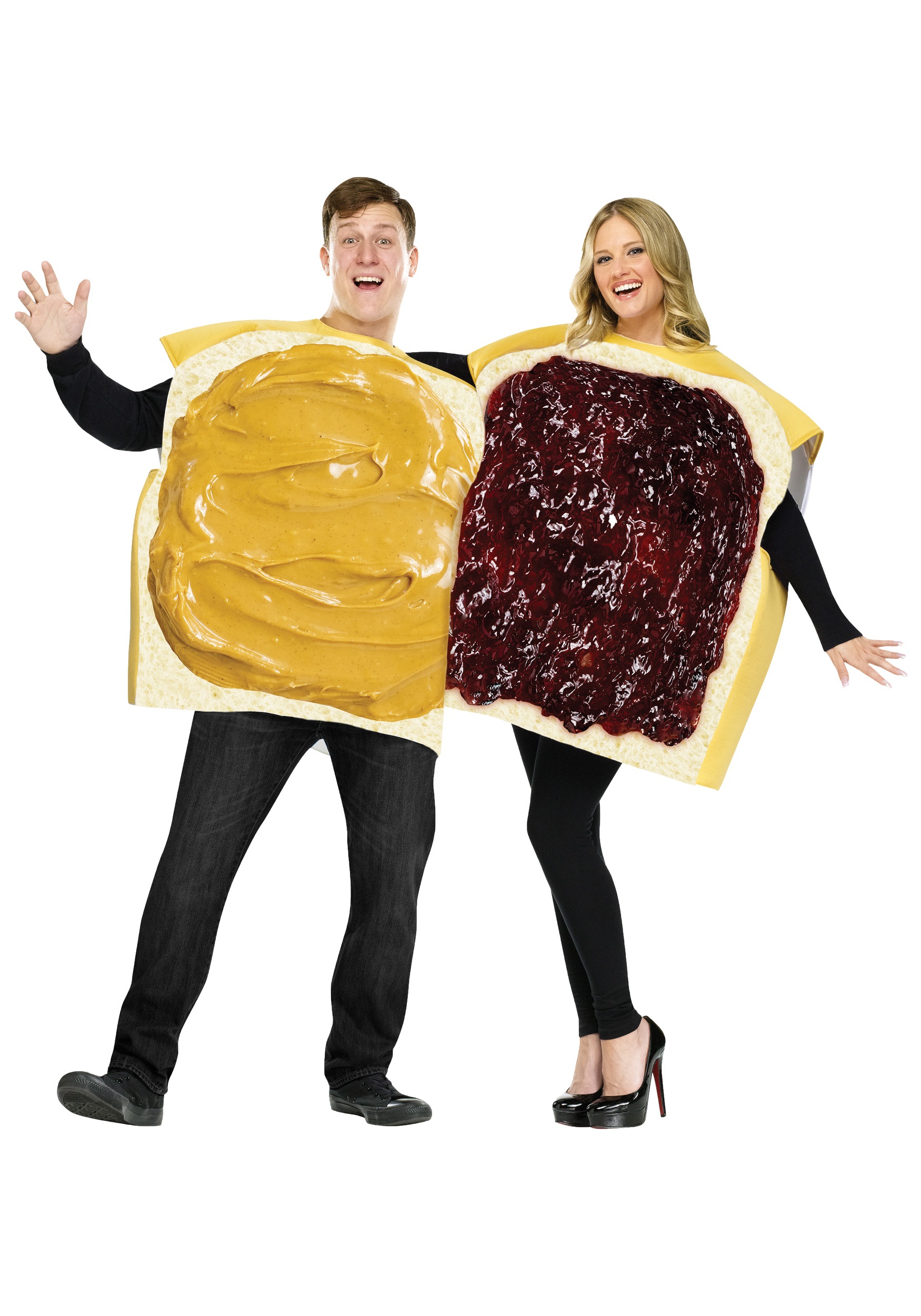 Couples Peanut Butter and Jelly Adult Costume