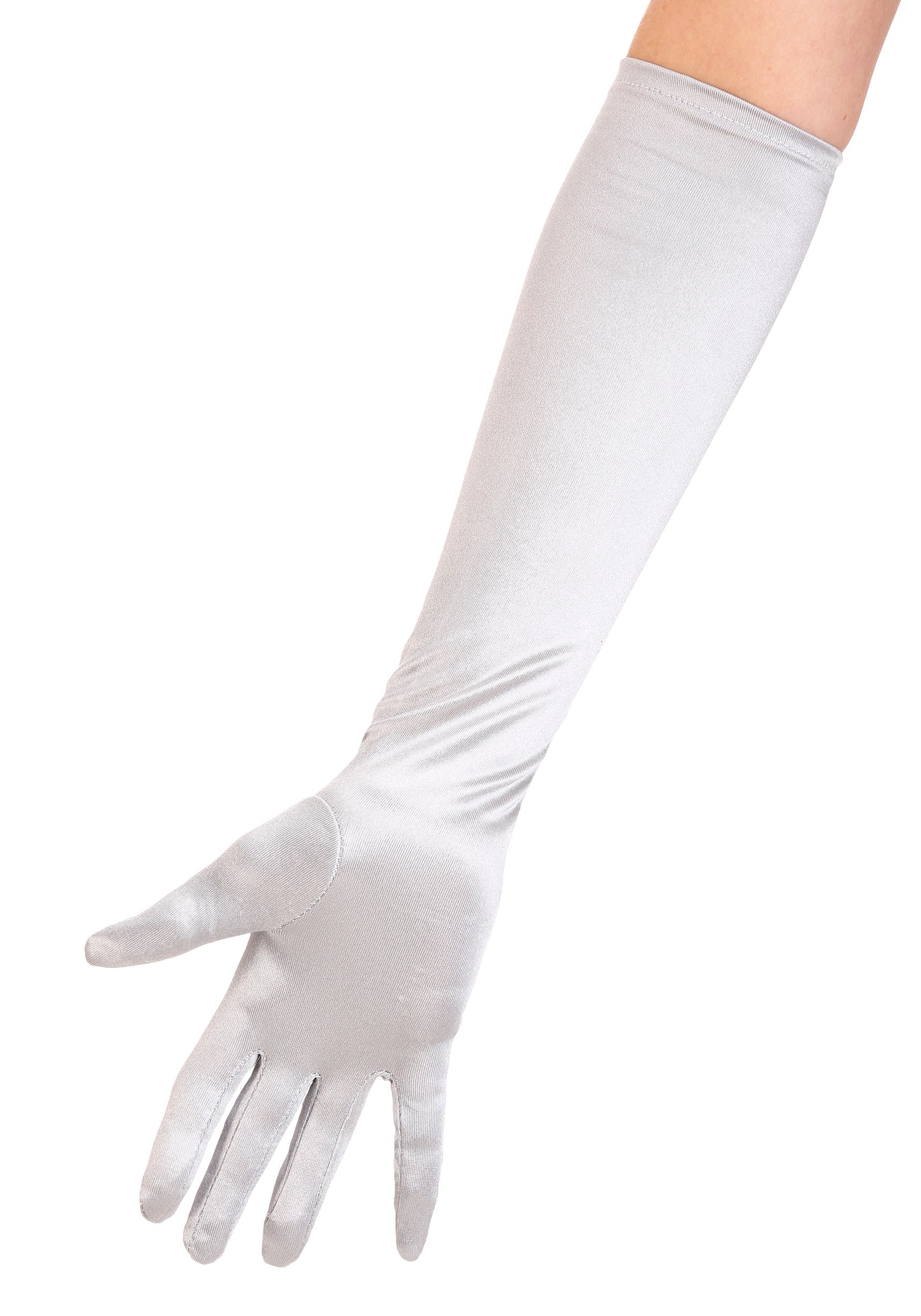 Silver Costume Gloves for Women