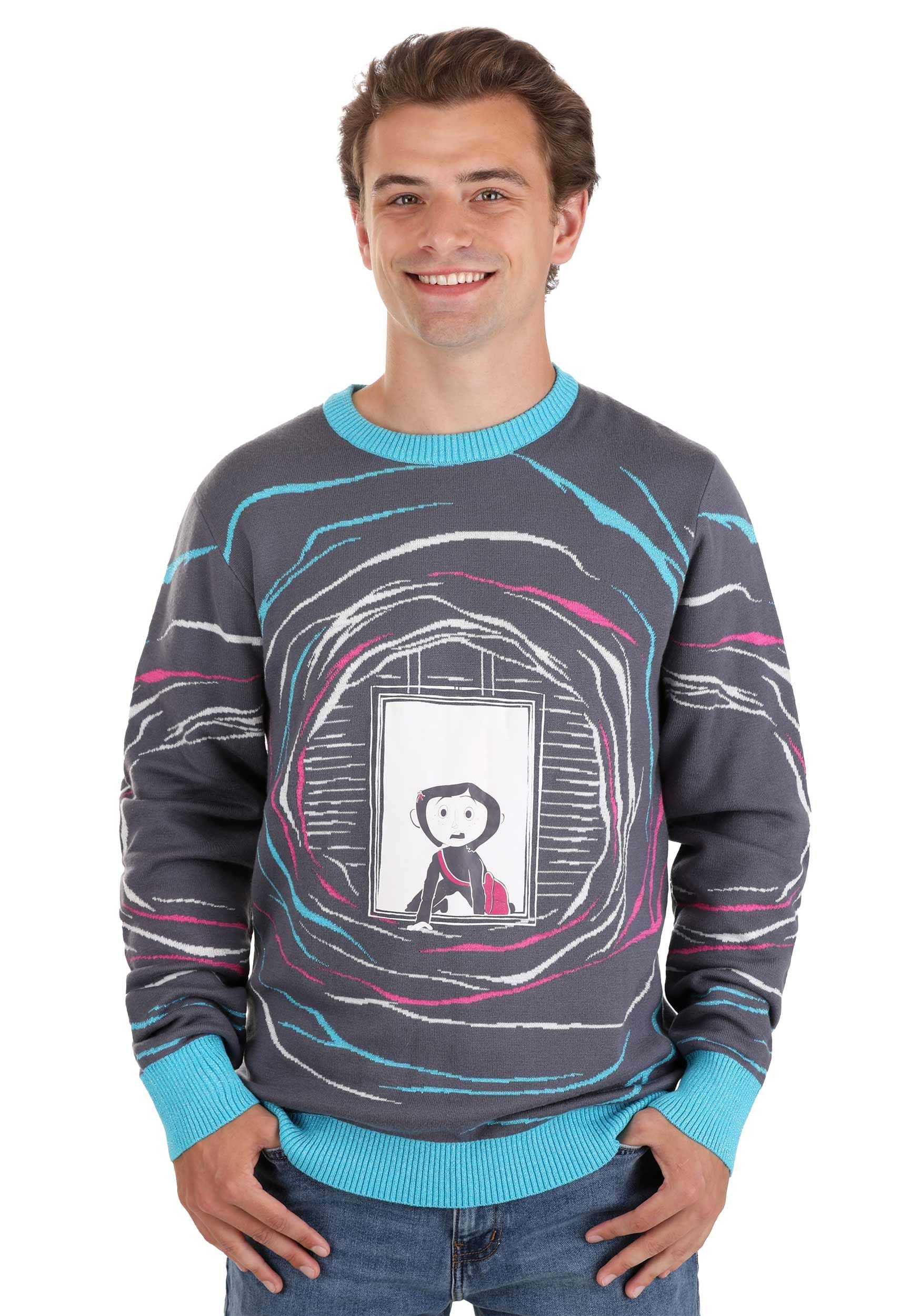 Coraline Ugly Halloween Sweater for Adults 2 Coraline Ugly Halloween Sweater for Adults