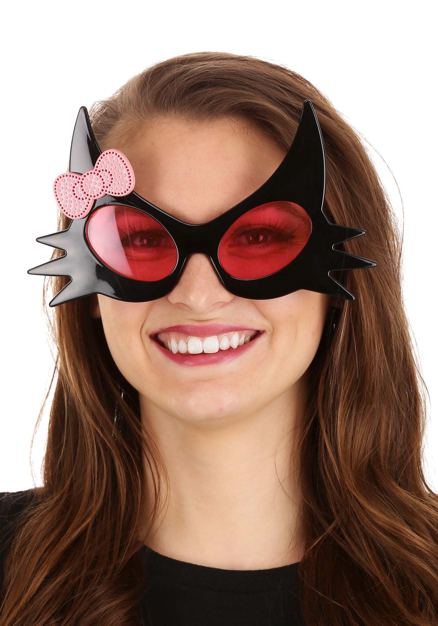 Black & Pink Kitty Glasses