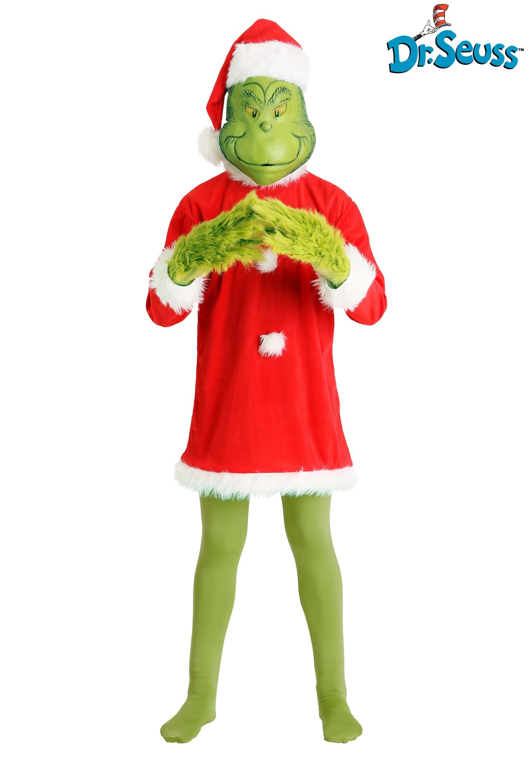 Men's Dr. Seuss Deluxe Grinch Costume 1 Men's Dr. Seuss Deluxe Grinch Costume