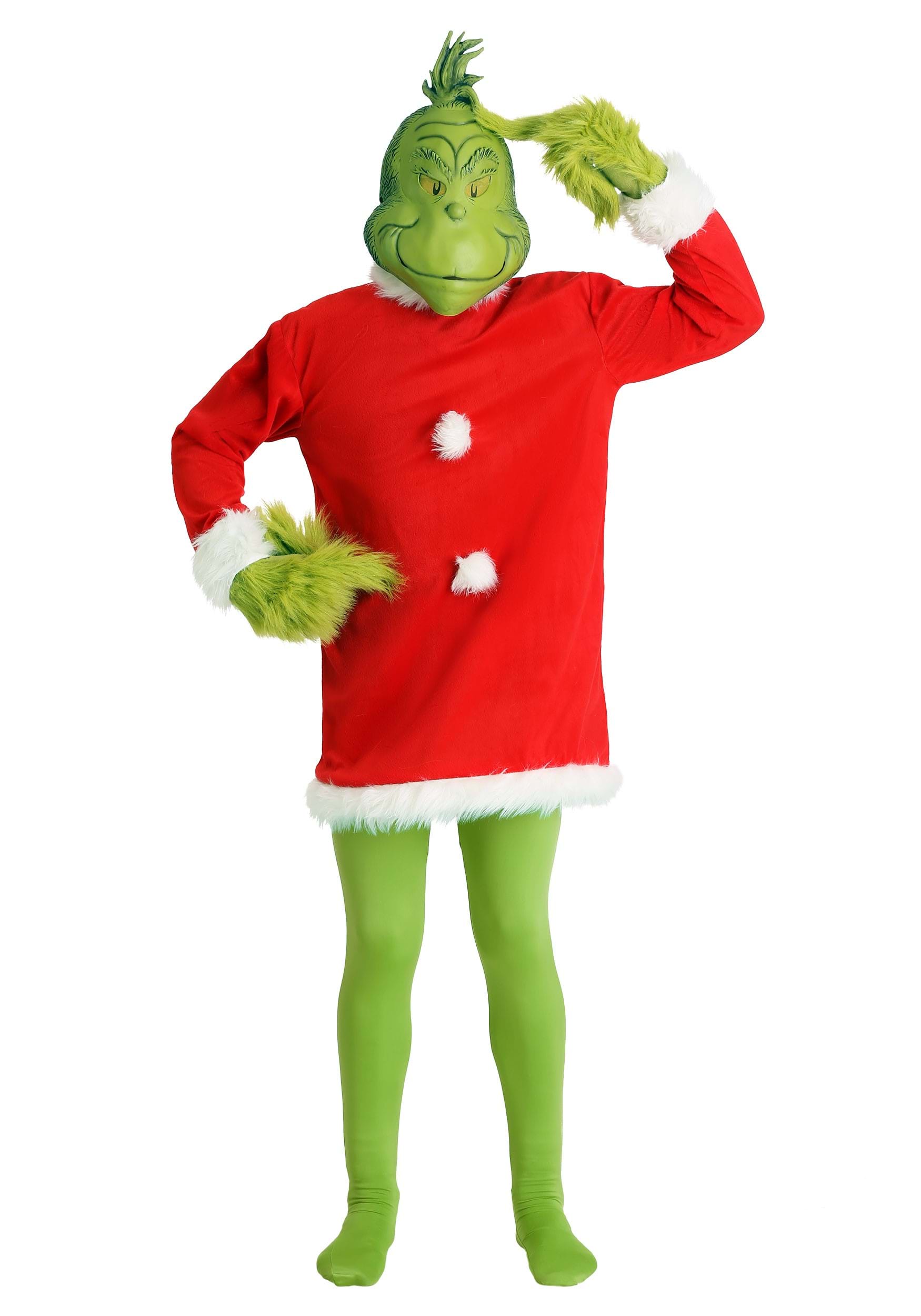 Men's Dr. Seuss Deluxe Grinch Costume 3 Men's Dr. Seuss Deluxe Grinch Costume