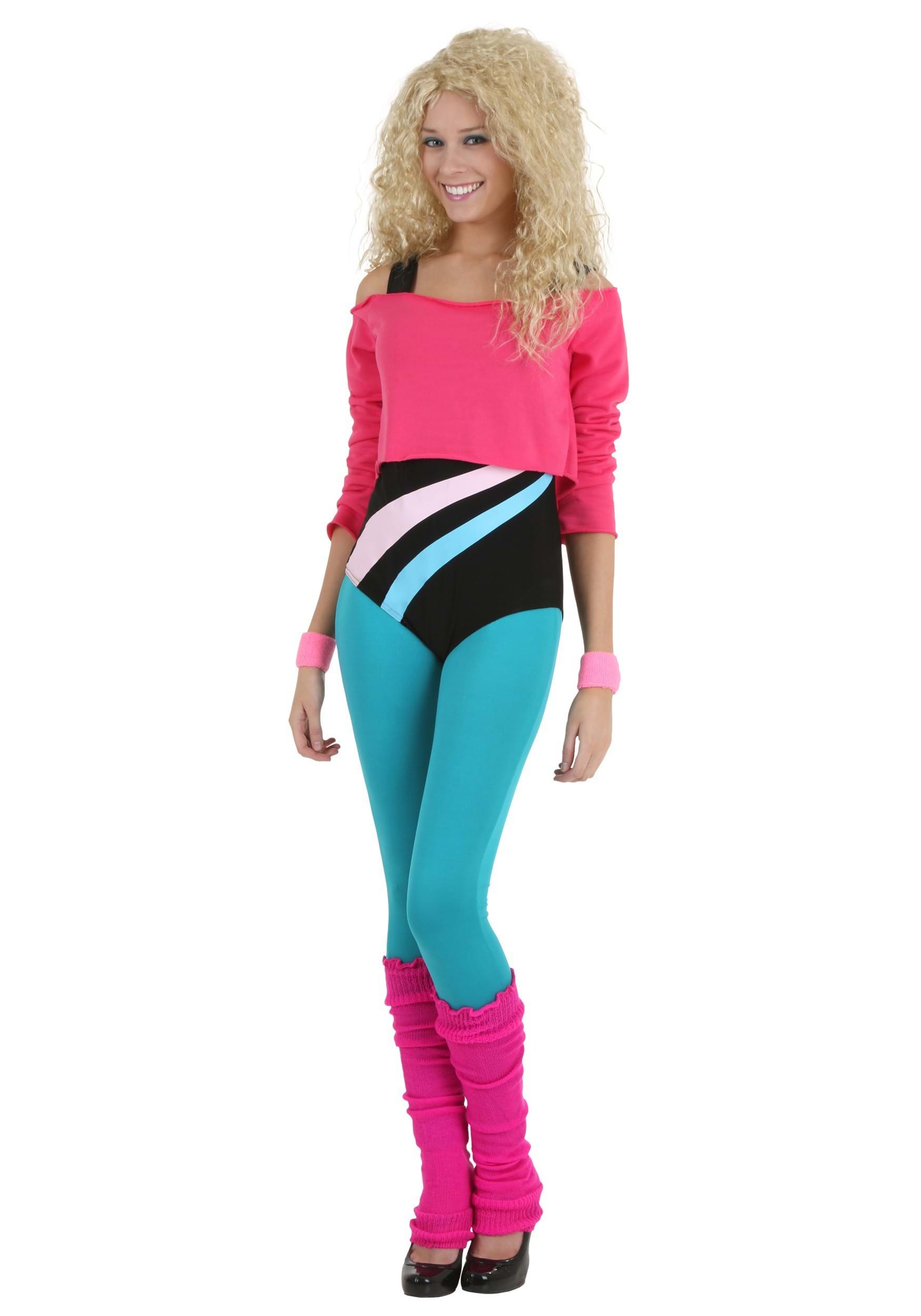 Womens 80's Workout Girl Costume