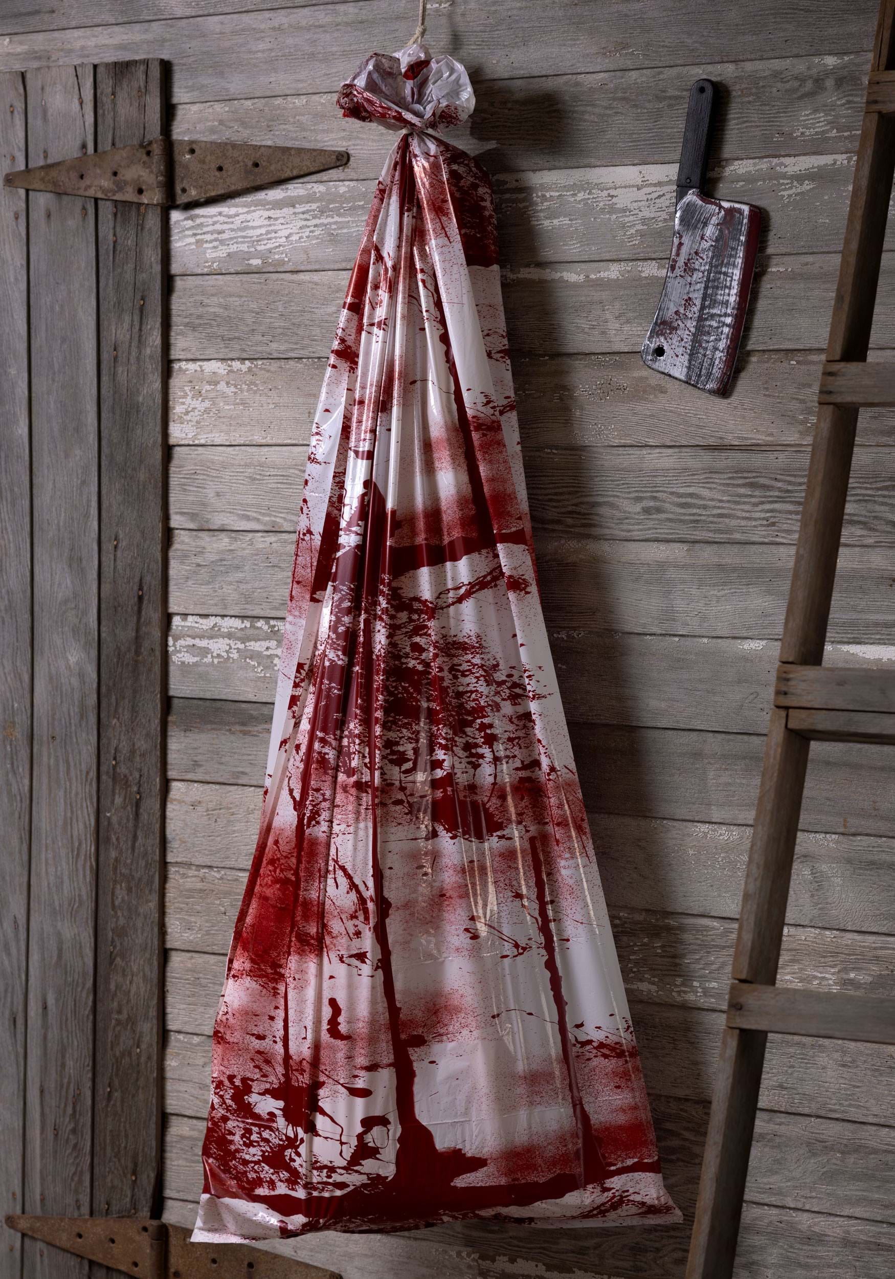 Inflatable 6FT Body in Bloody Body Bag Halloween Prop 1 Inflatable 6FT Body in Bloody Body Bag Halloween Prop