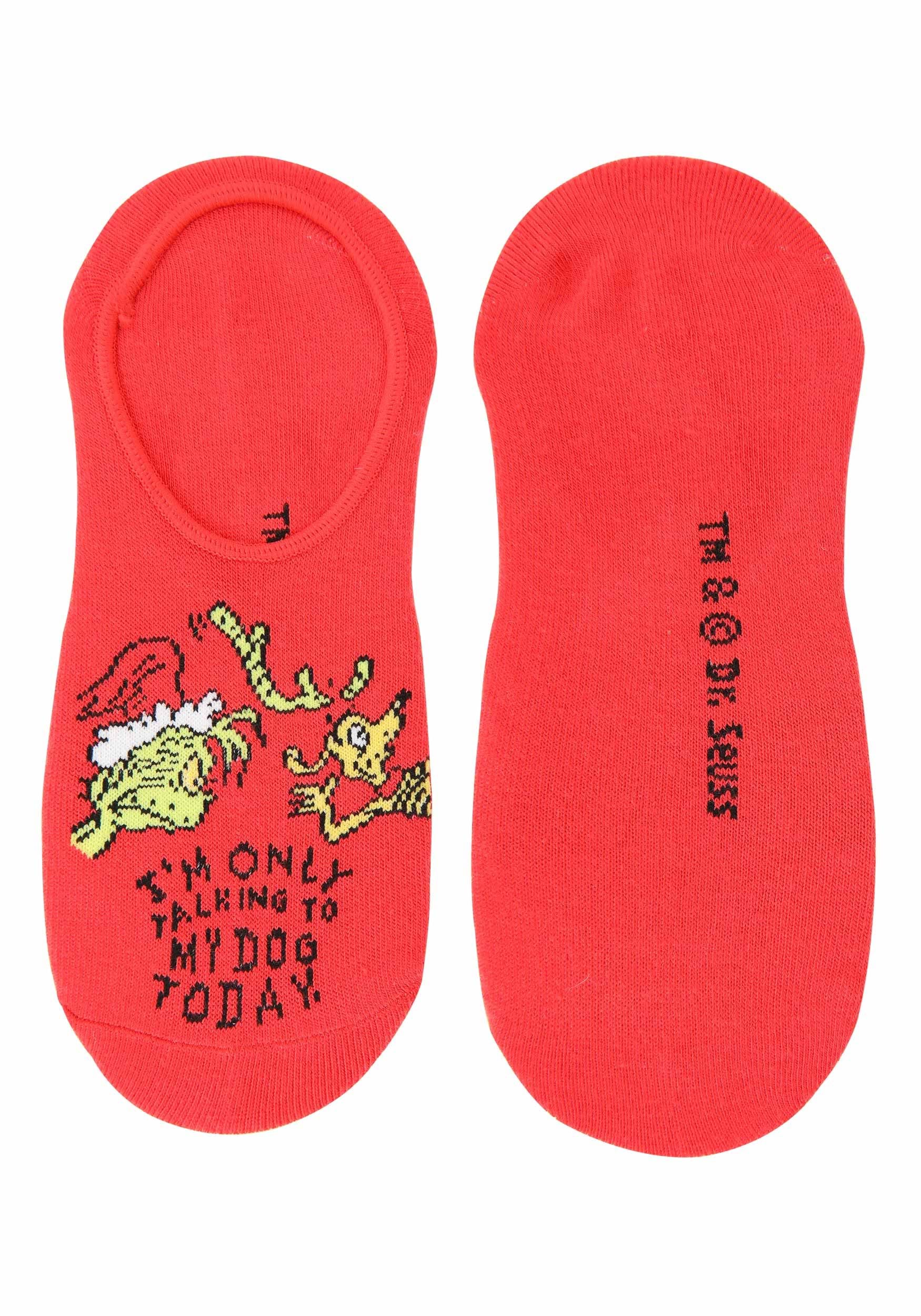 No-Show Dr. Seuss Grinch 6-Pack Socks