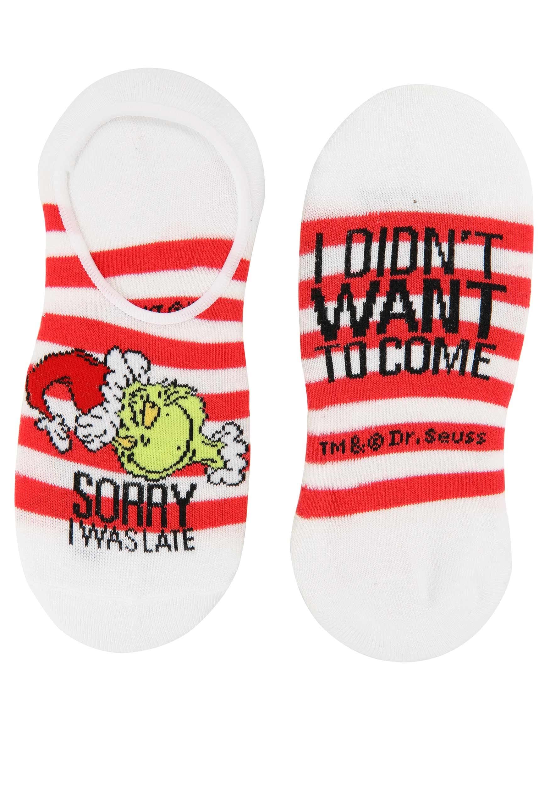 No-Show Dr. Seuss Grinch 6-Pack Socks