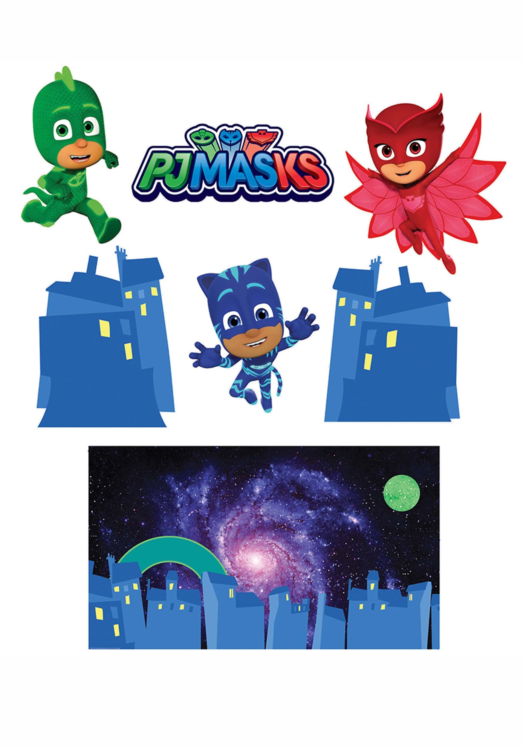 Trunk or Treat PJ Masks Decoration Kit