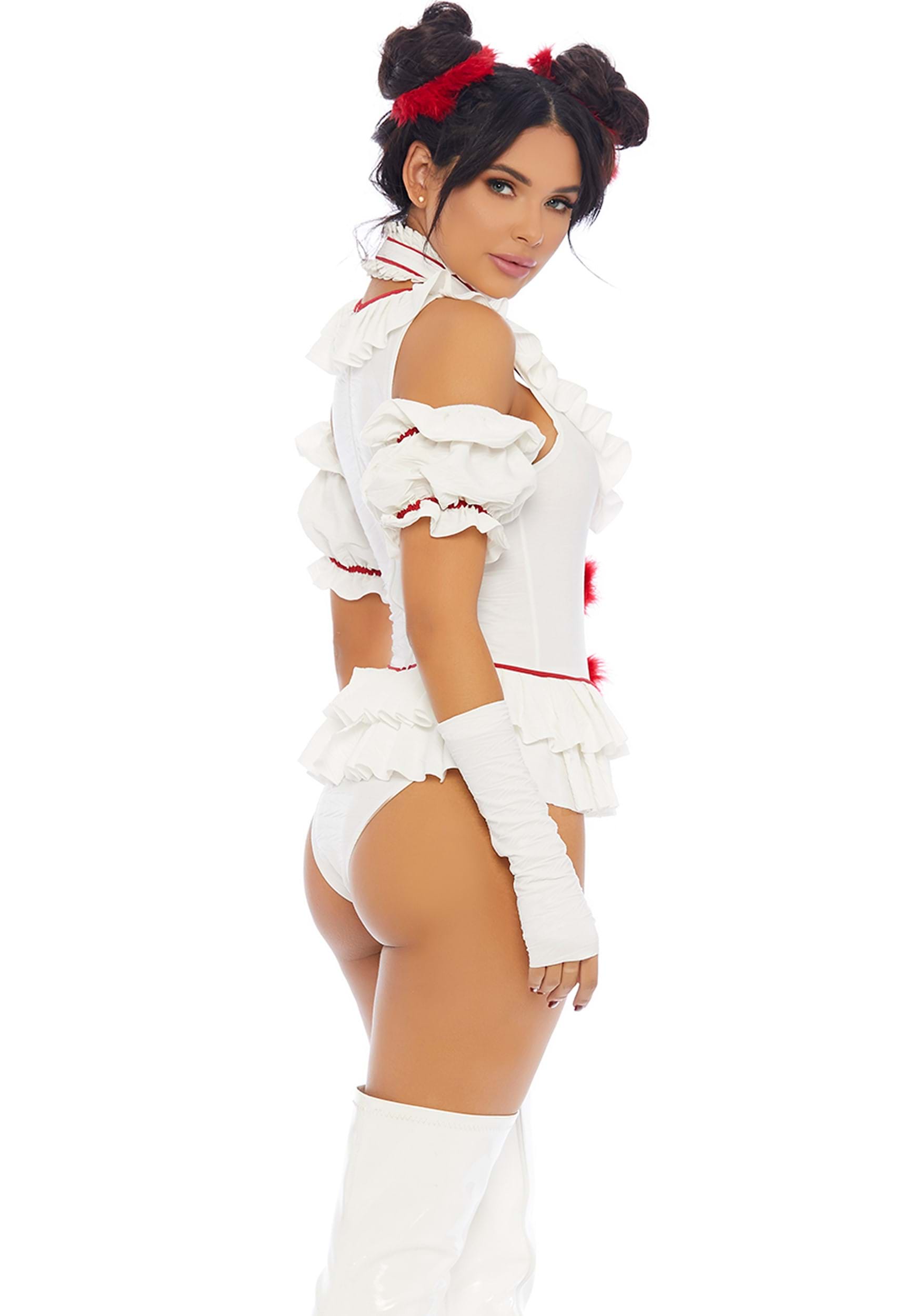 Women's Let's Play a Game Clown Costume 2 Women's Let's Play a Game Clown Costume