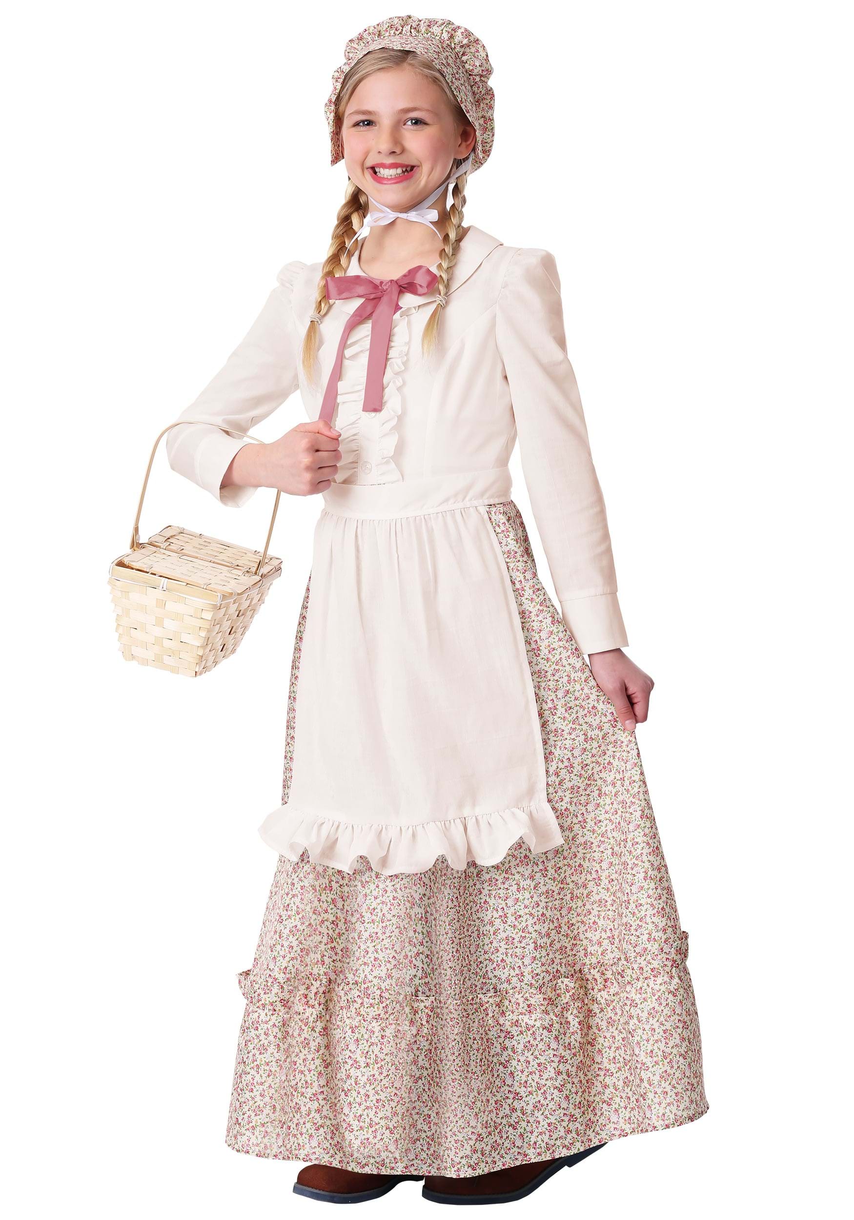 Prairie Pioneer Girl's Costume