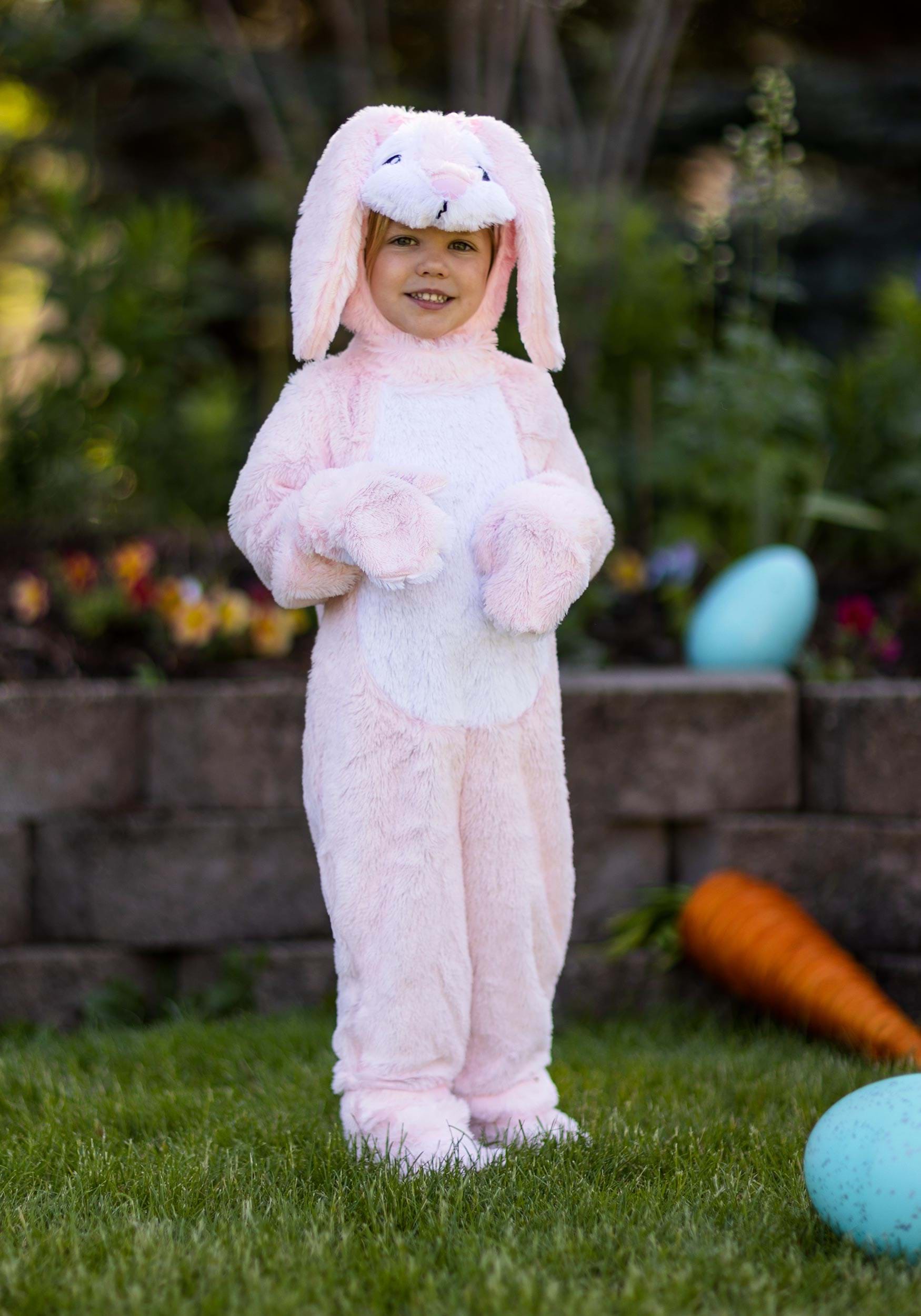 Fluffy Pink Bunny Toddler Costume