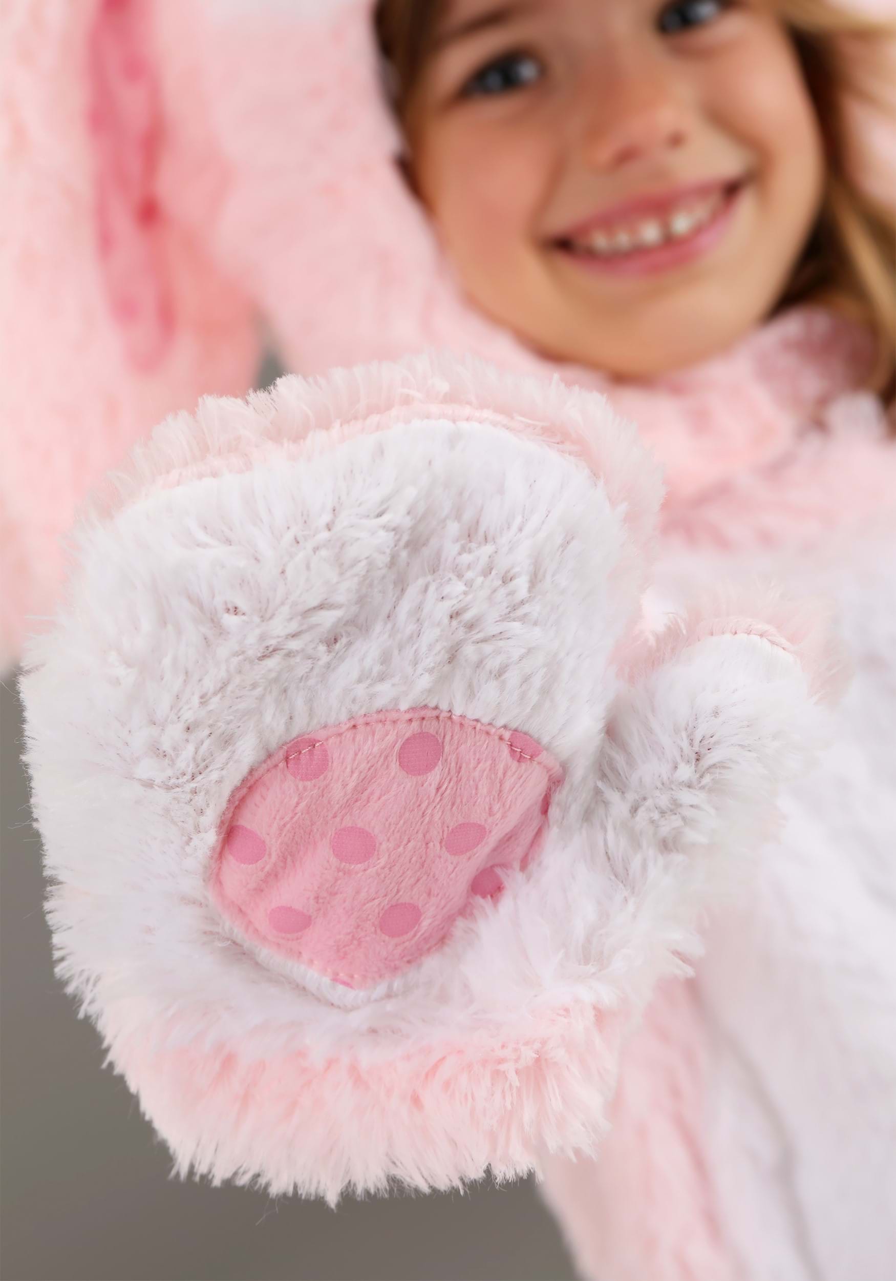 Fluffy Pink Bunny Toddler Costume
