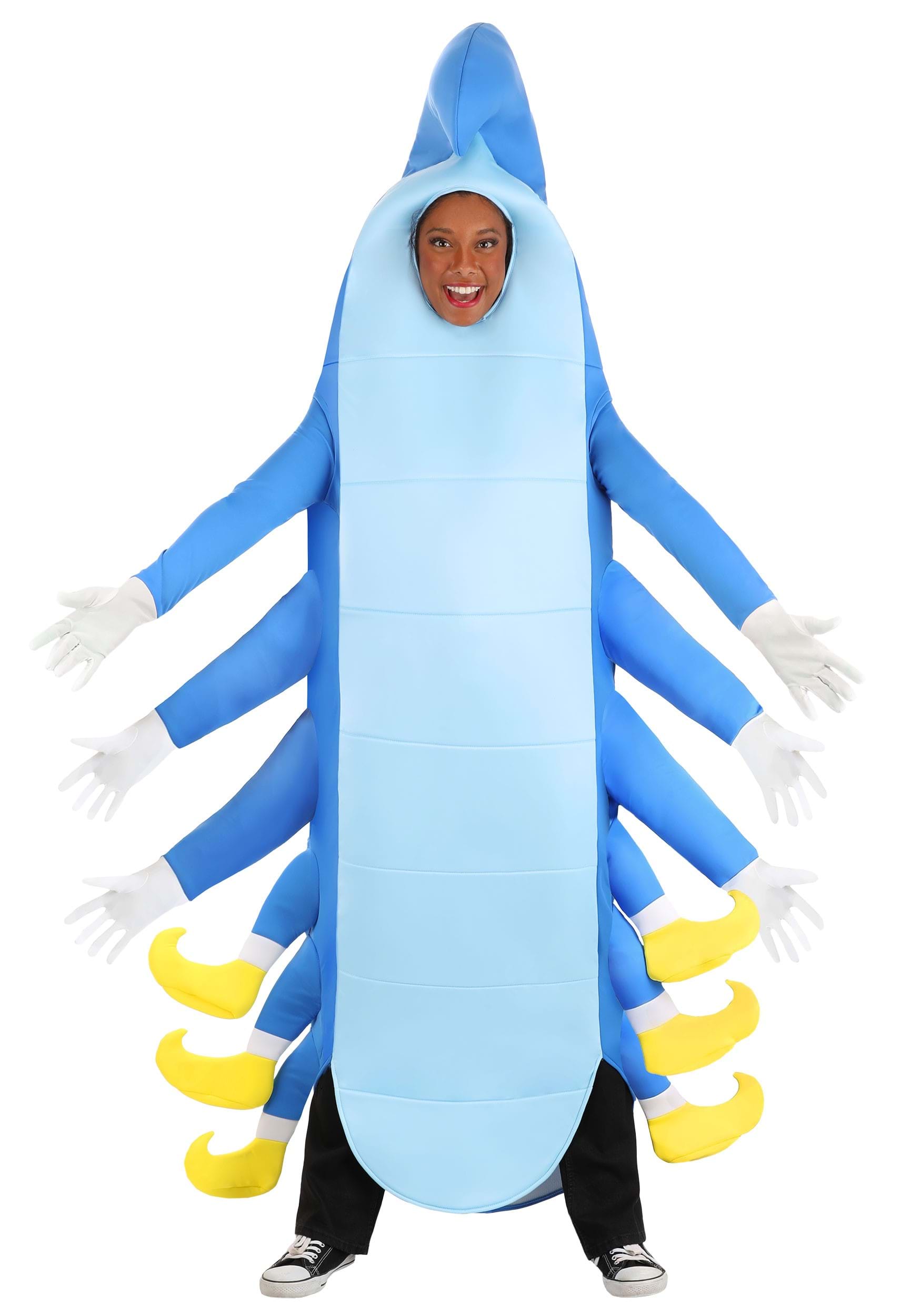 Wonderful Blue Caterpillar Costume for Adults
