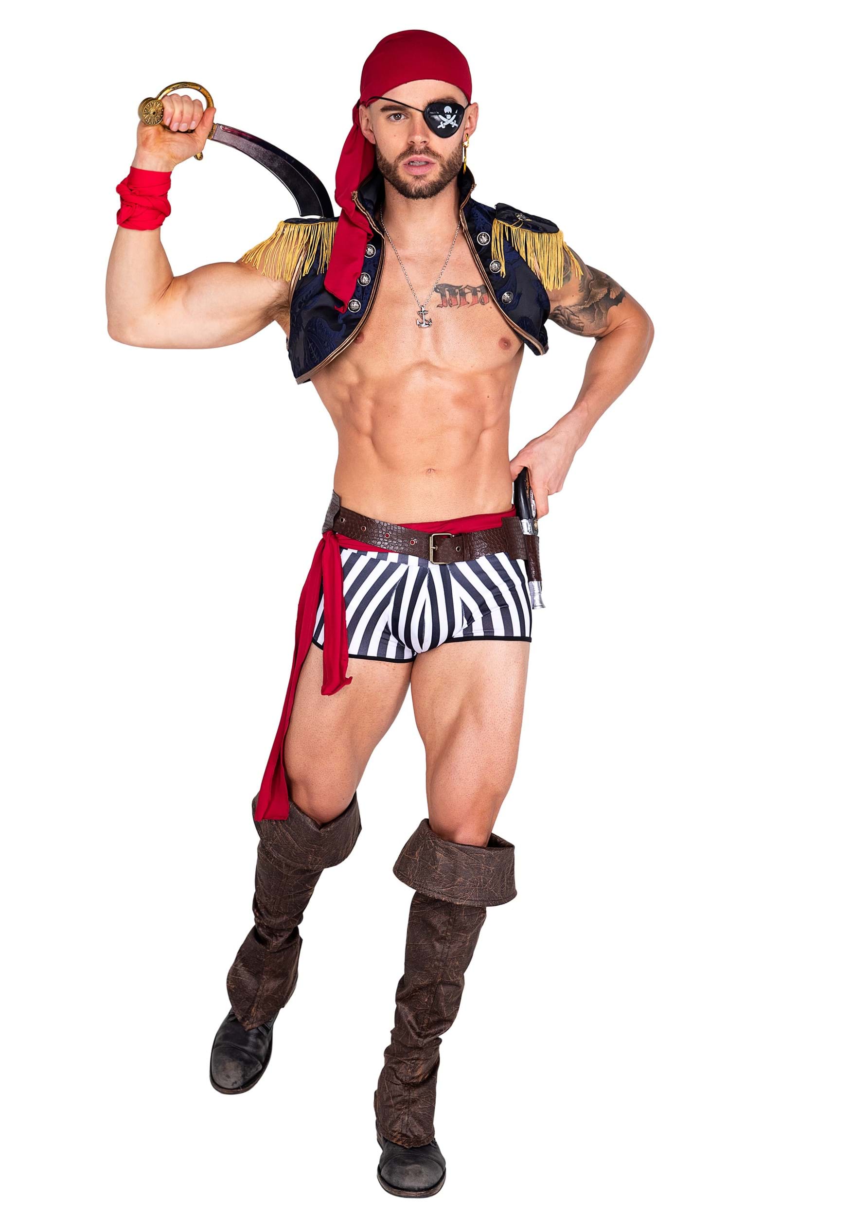 Sexy Captain Hunk Costume for Men