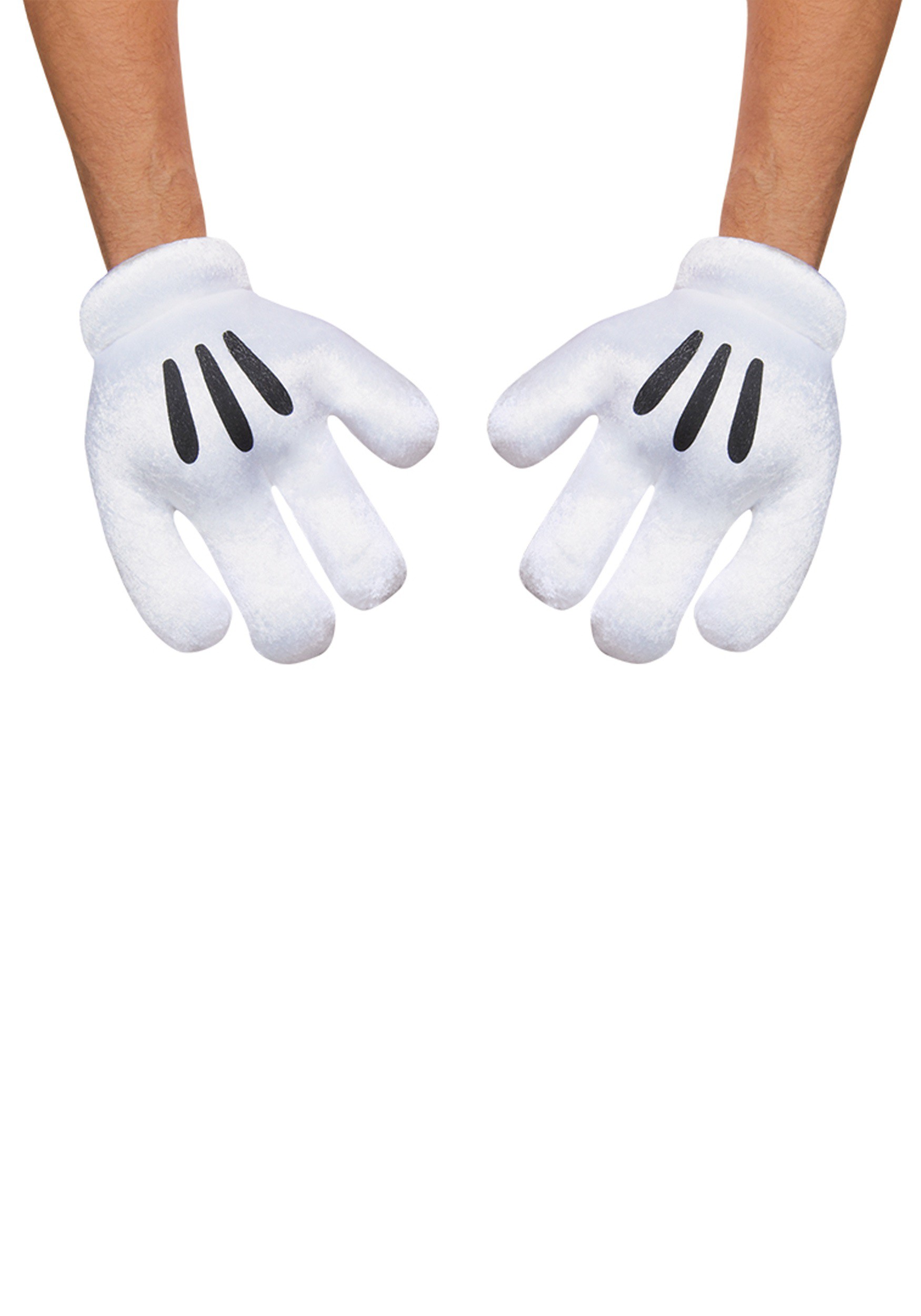 Mickey Mouse White Gloves for Adults