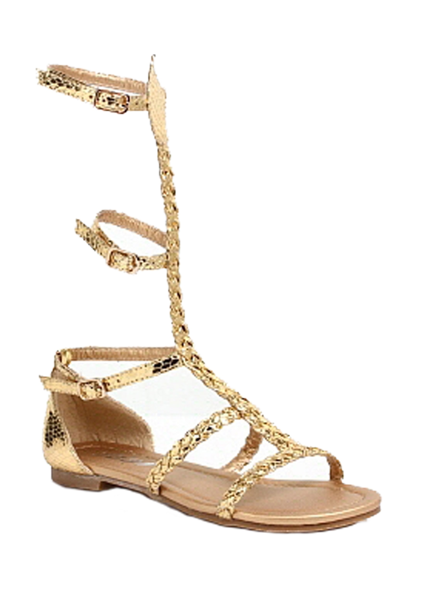 Egyptian Gold Costume Sandals for Kids