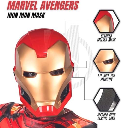 Iron Man Full Face Mask for Kids