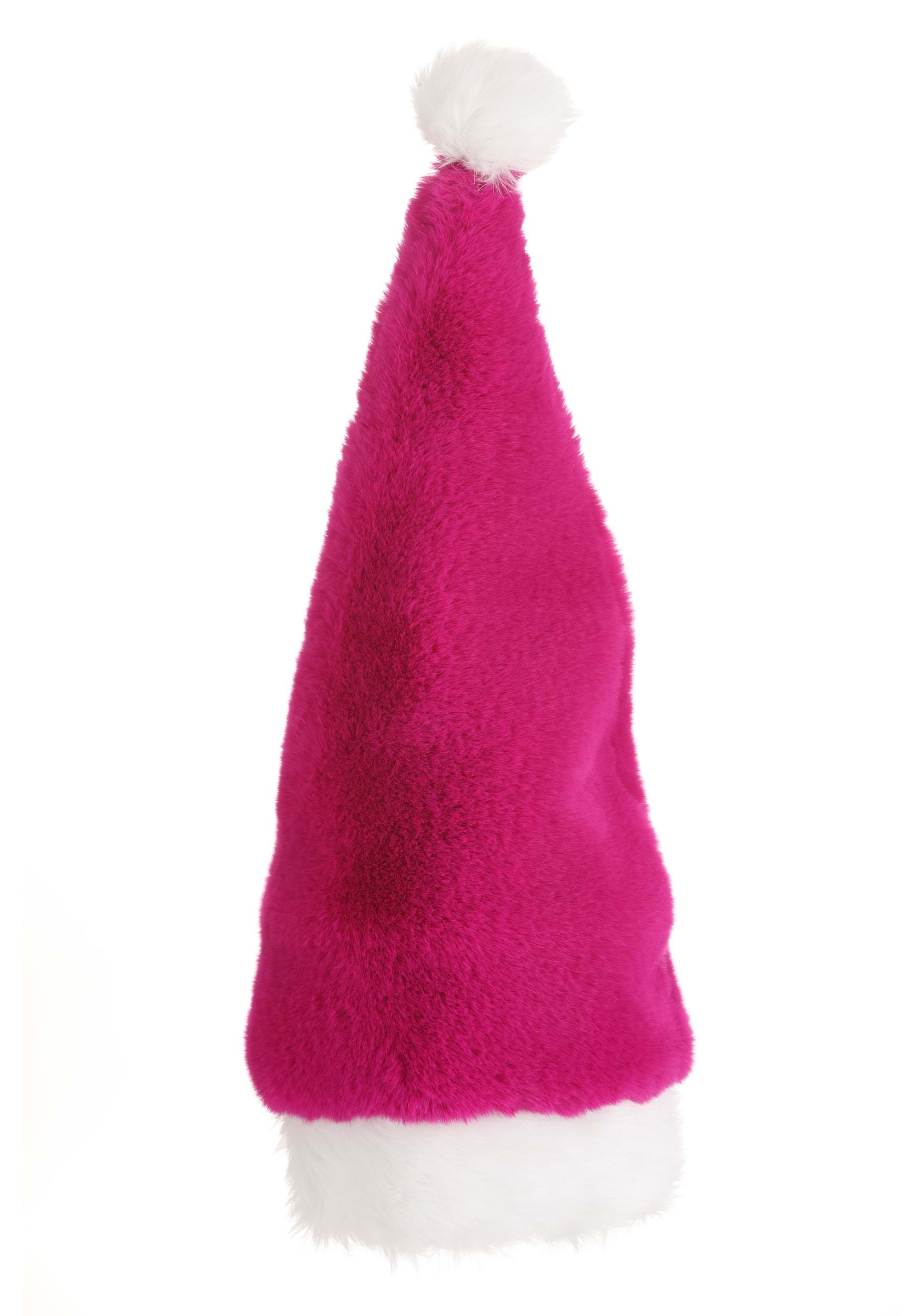 Extra Long Santa Pink Hat