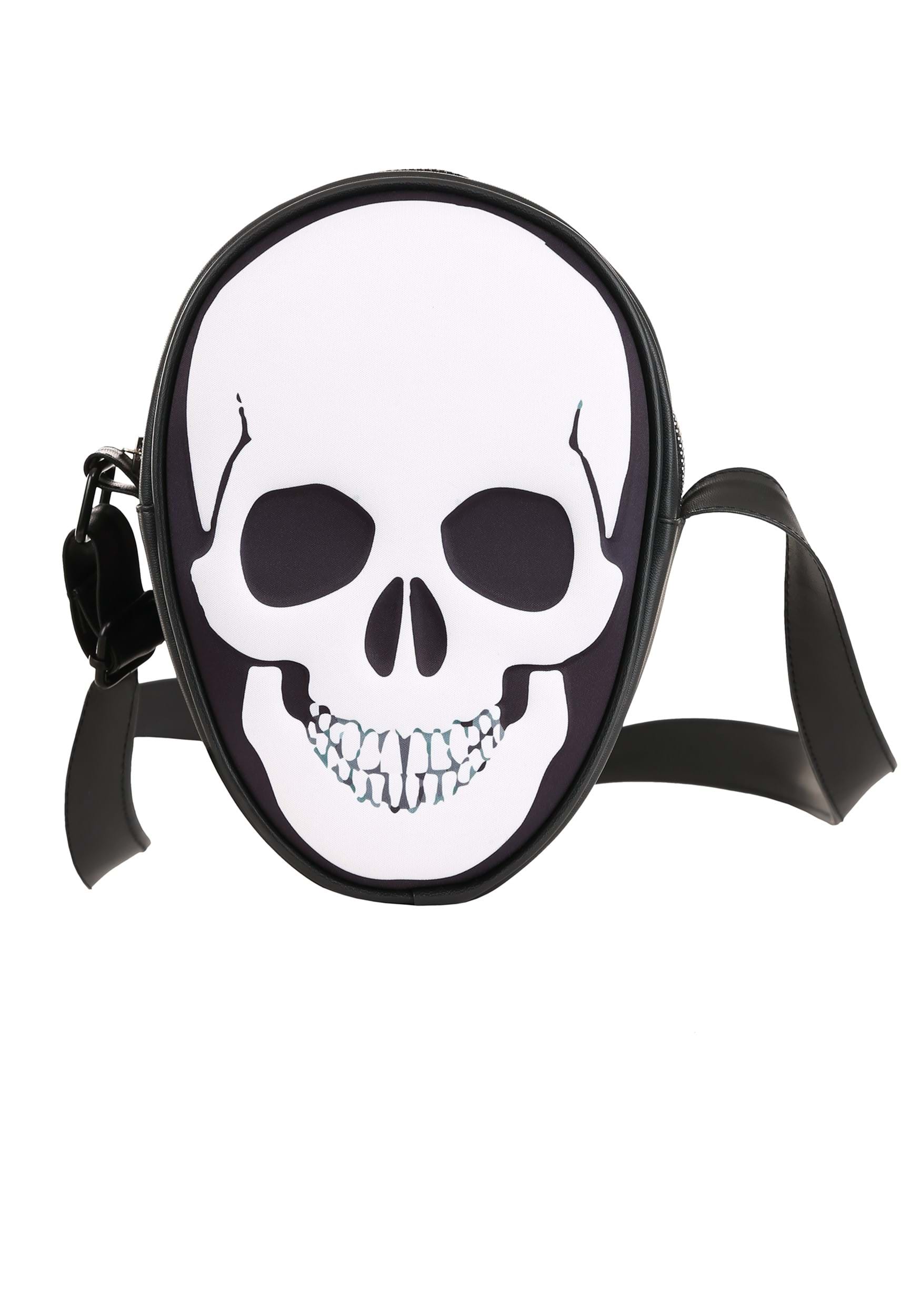 White Skull Halloween Purse 1 White Skull Halloween Purse