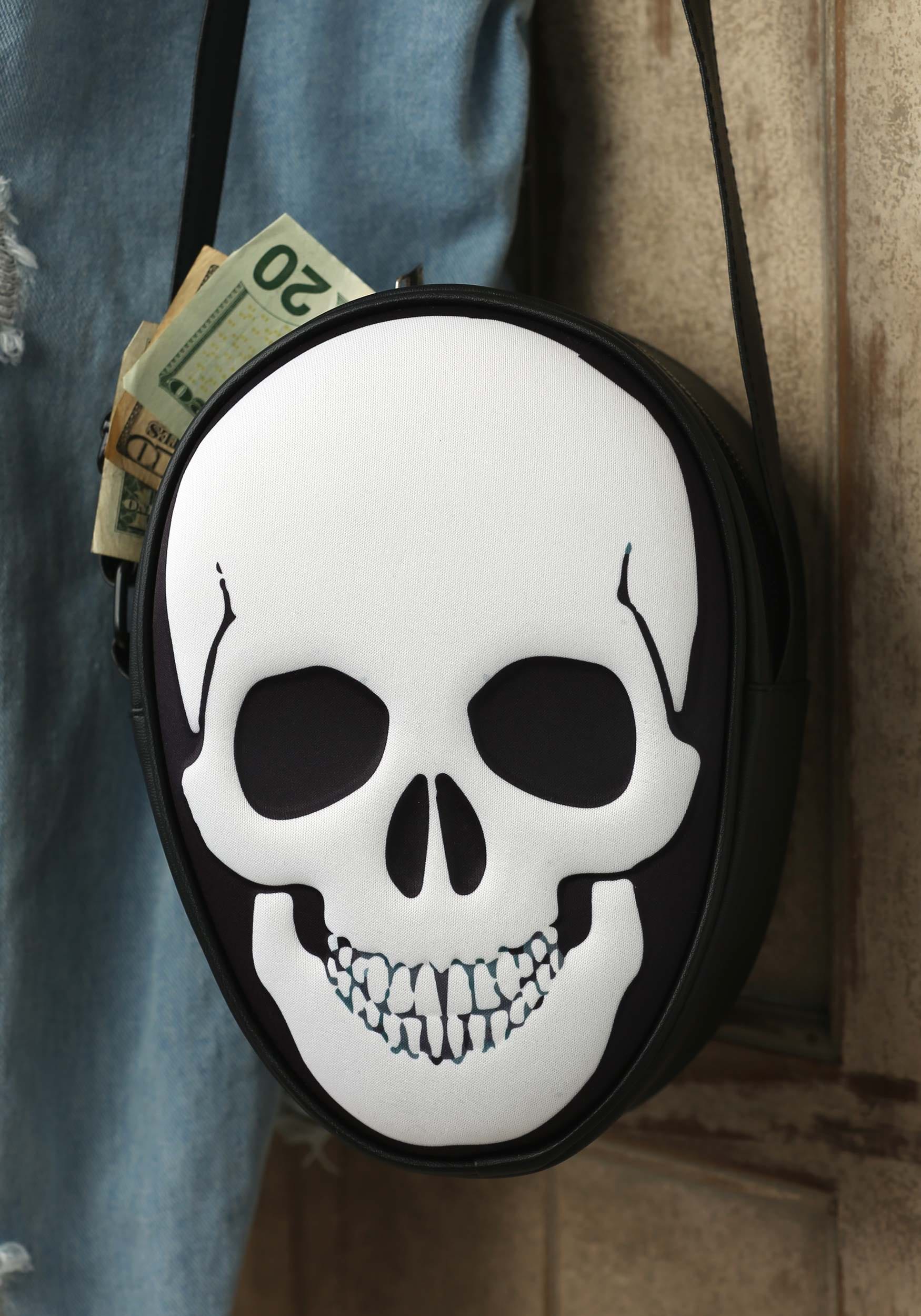 White Skull Halloween Purse 2 White Skull Halloween Purse