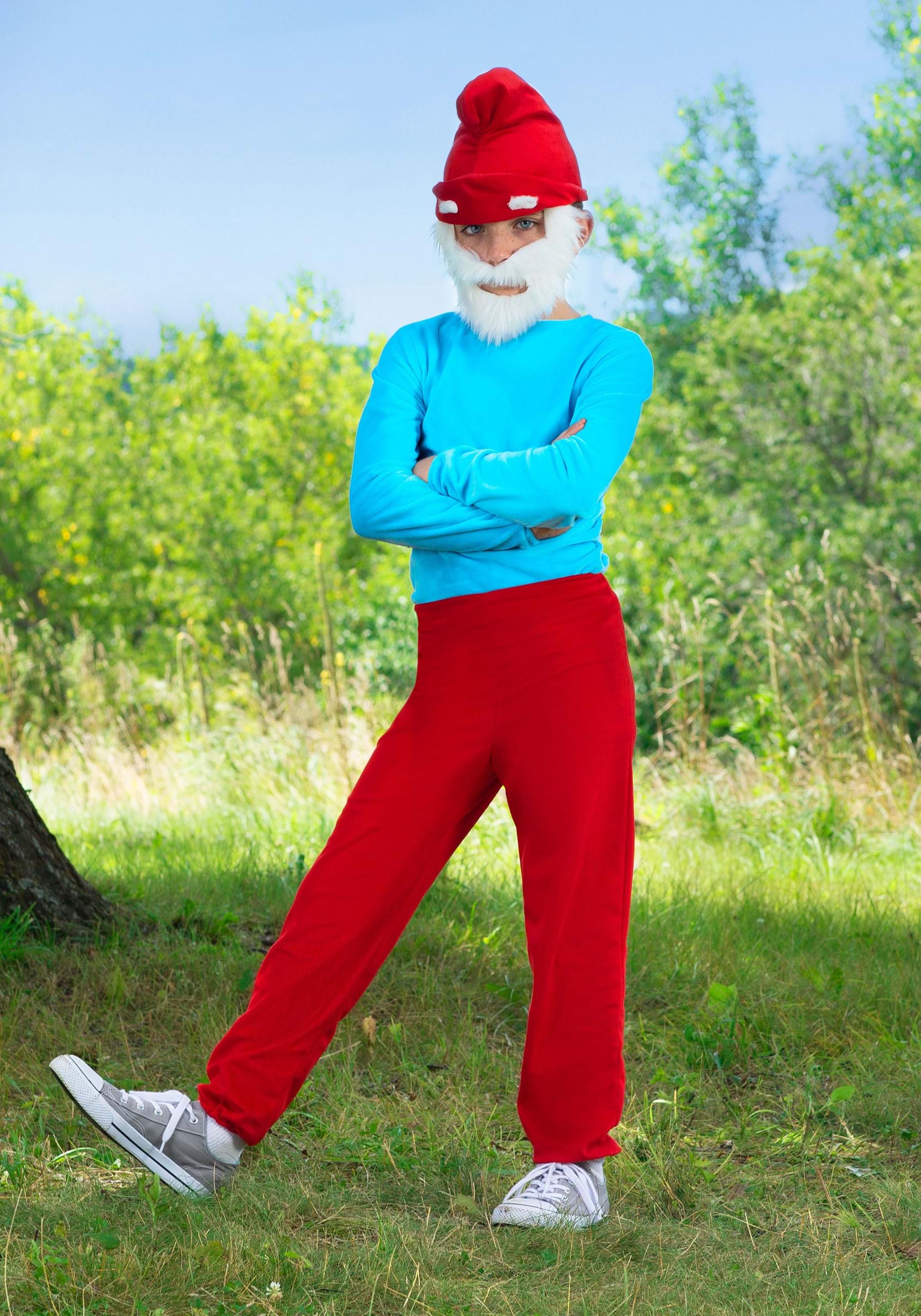 Boy's The Smurfs Papa Smurf Costume