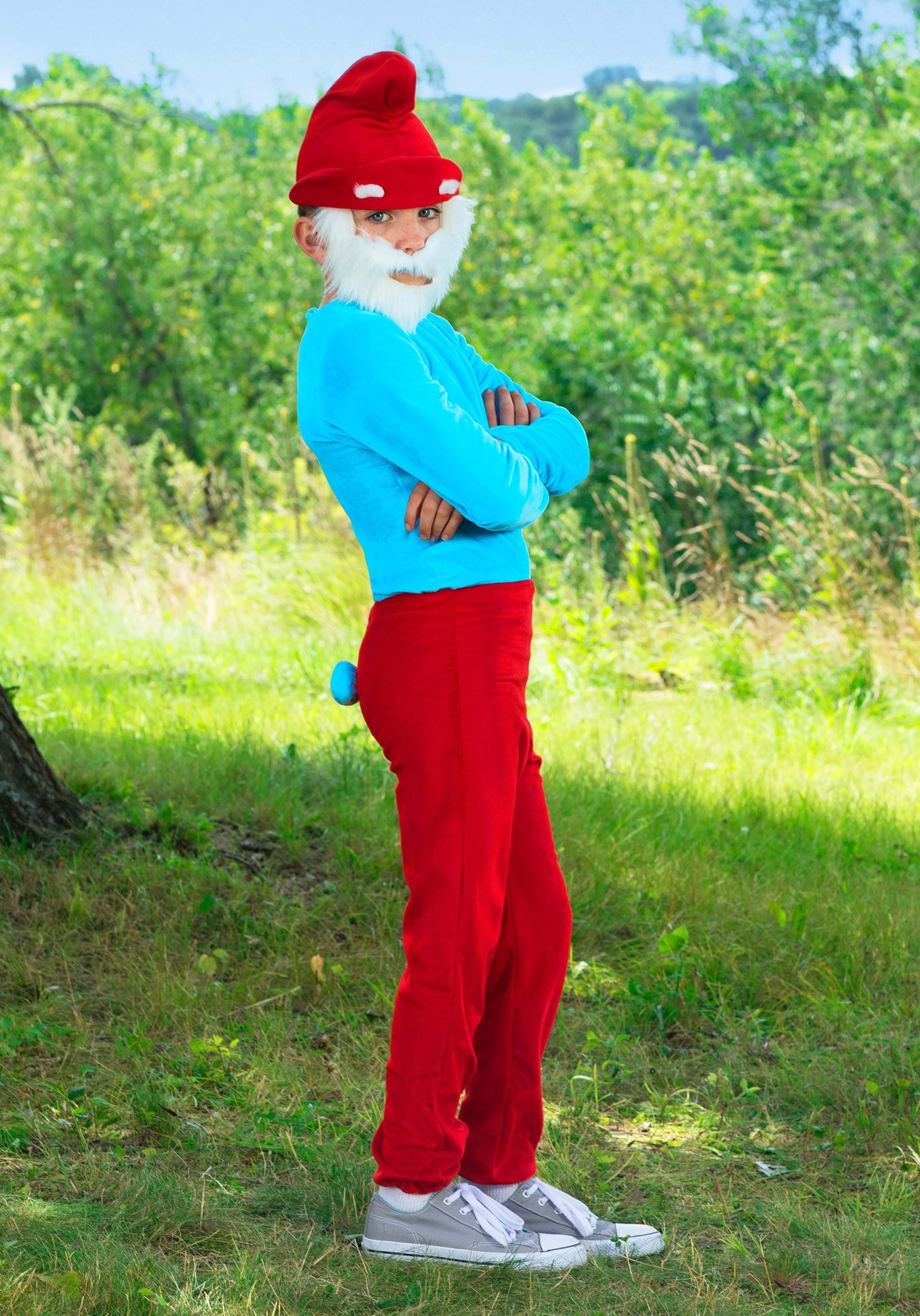 Boy's The Smurfs Papa Smurf Costume